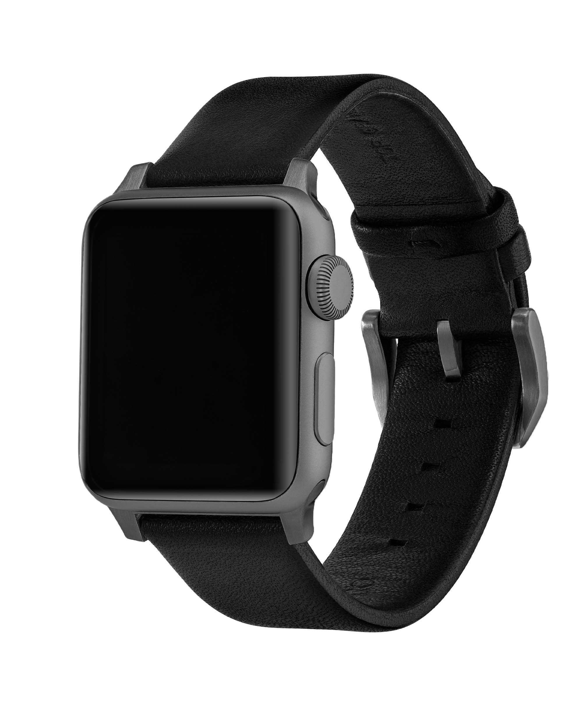Apple Watch Leather Band - Graphite Hardware 41/42mm - Image 3