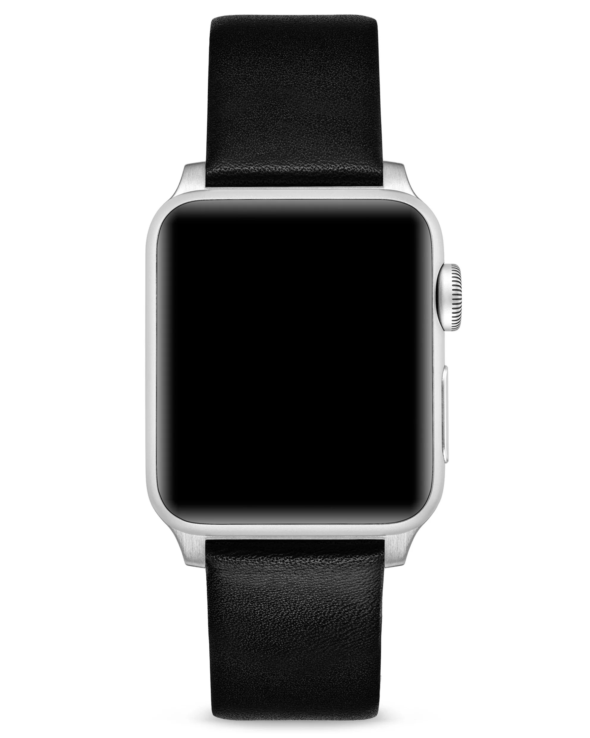 Apple Watch Leather Band - Silver Hardware 41/42mm - Image 4