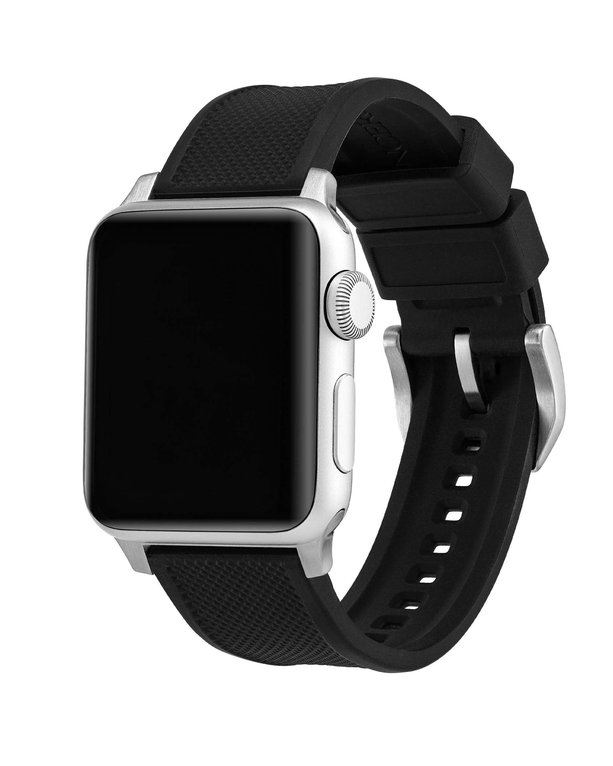 Apple Watch Silicone Band - Silver Hardware 41/42mm - Image 3