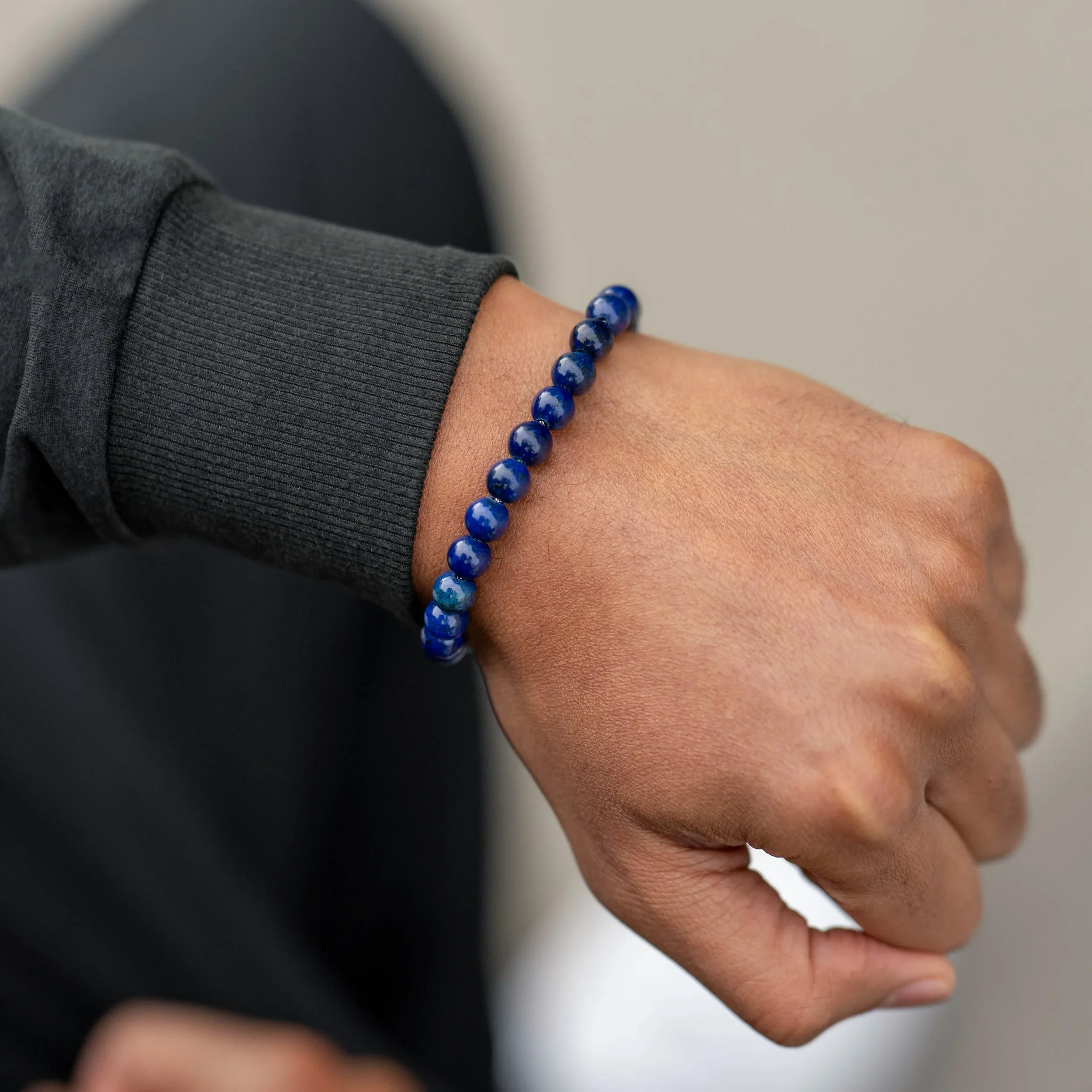 Spiritual Bead Bracelet, 8MM - Lapis Lazuli - Image 10