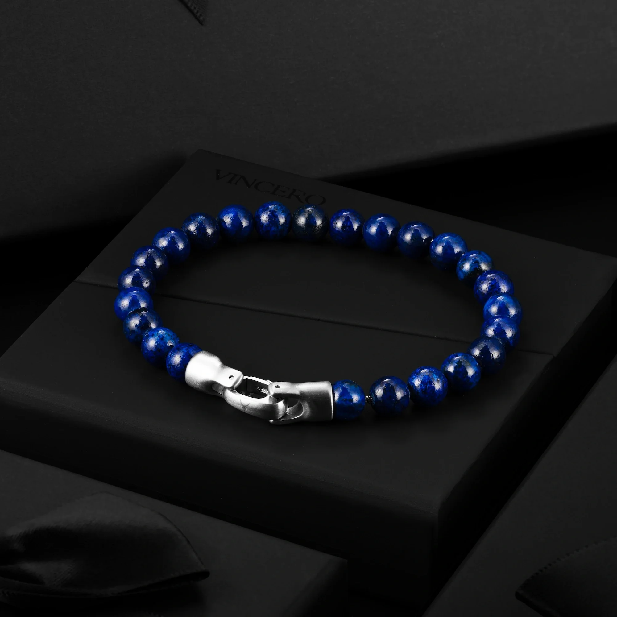 Spiritual Bead Bracelet, 8MM - Lapis Lazuli - Image 3