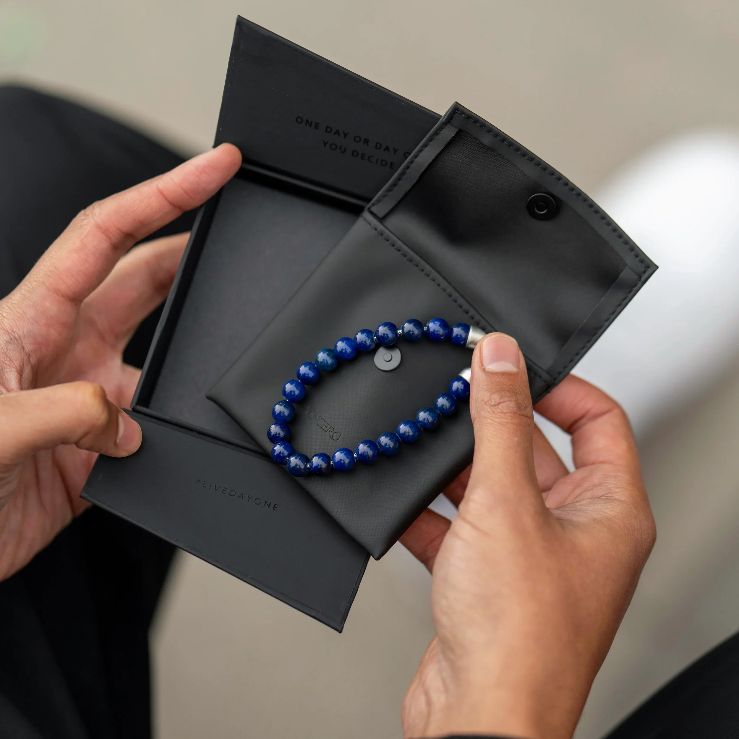 Spiritual Bead Bracelet, 8MM - Lapis Lazuli - Image 9