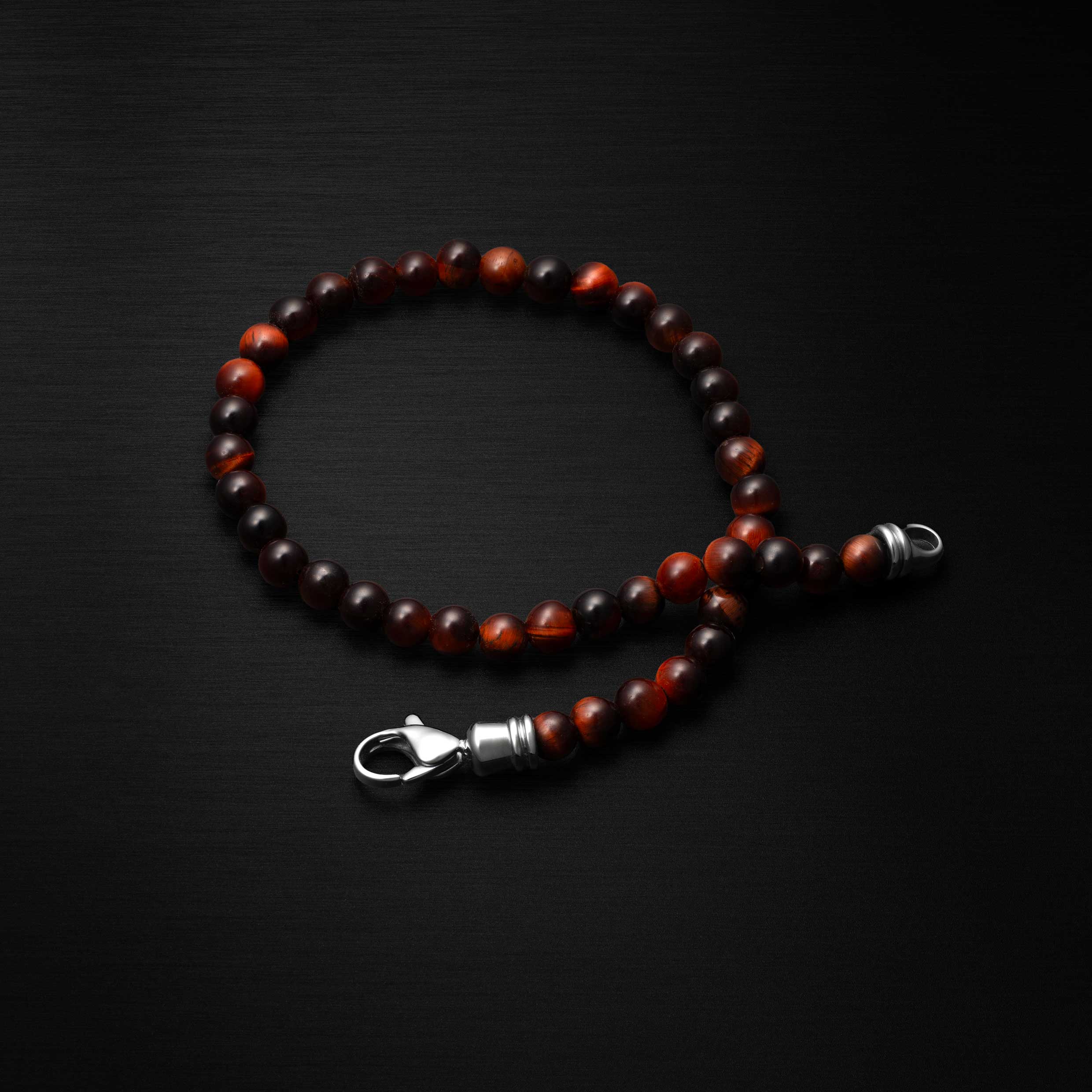 Spiritual Bead Bracelet, 4MM - Red Tiger’s Eye - Image 5