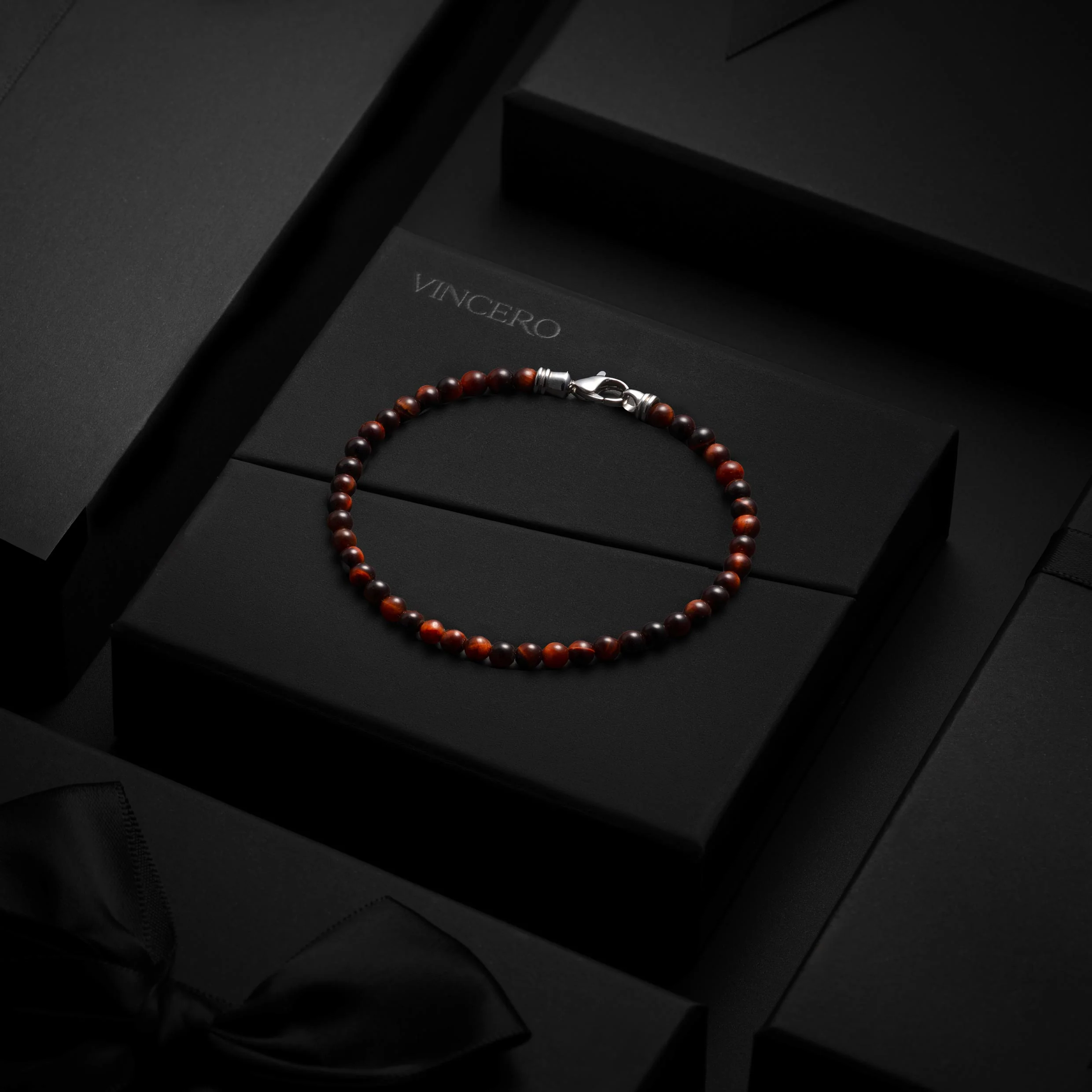 Spiritual Bead Bracelet, 4MM - Red Tiger’s Eye - Image 8