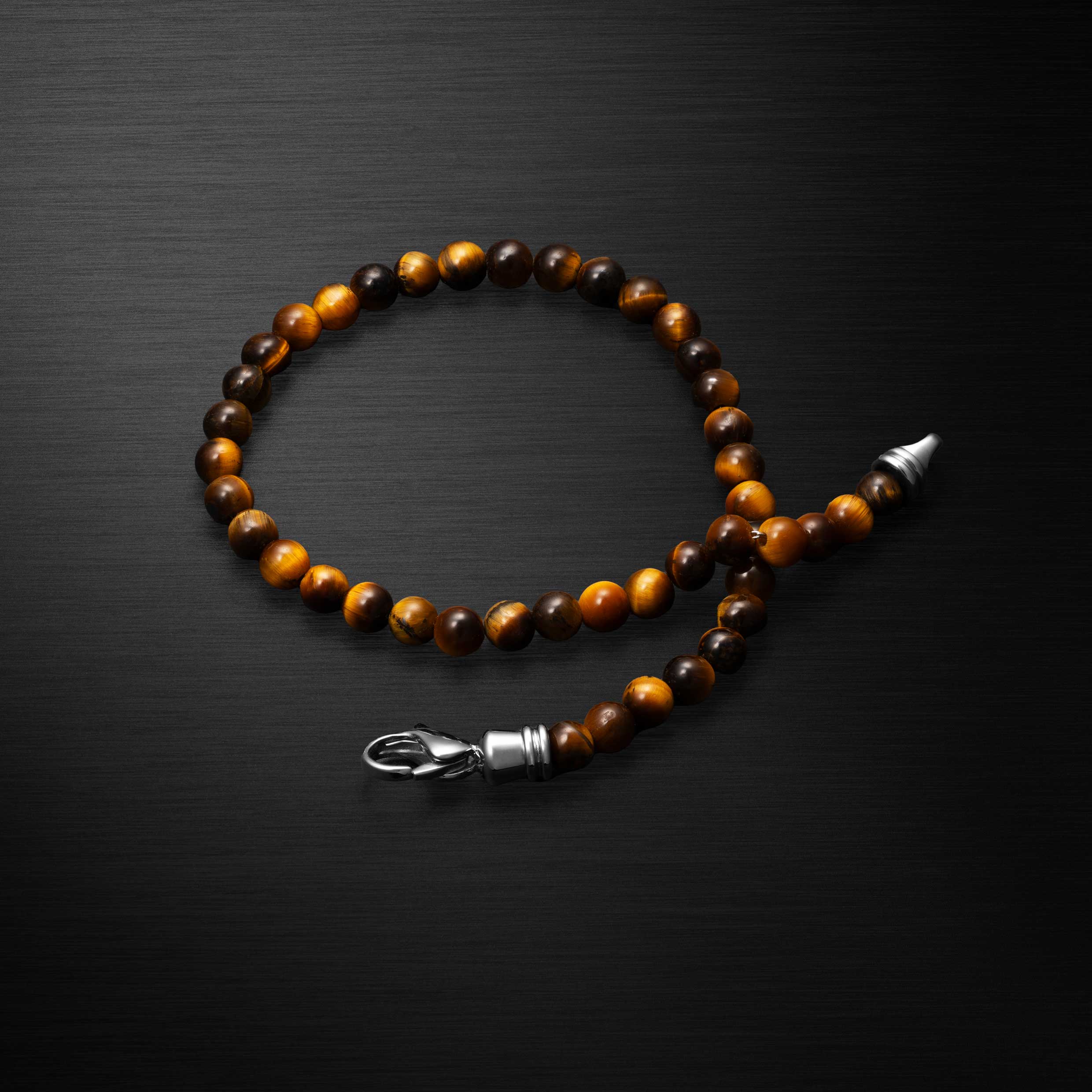 Spiritual Bead Bracelet, 4MM - Tiger’s Eye - Image 4