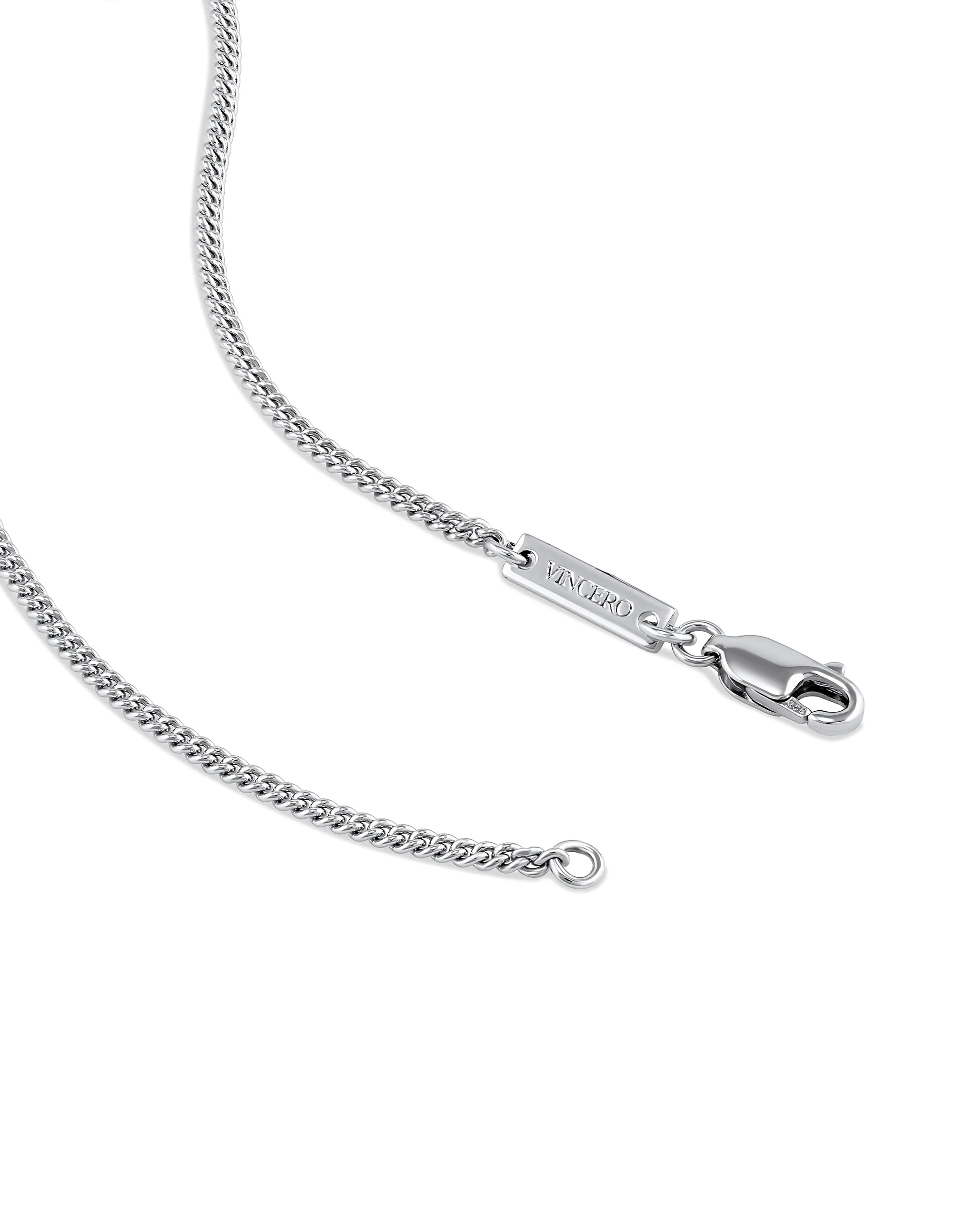 Birthstone & Initial Tag Necklace - Silver - Image 22
