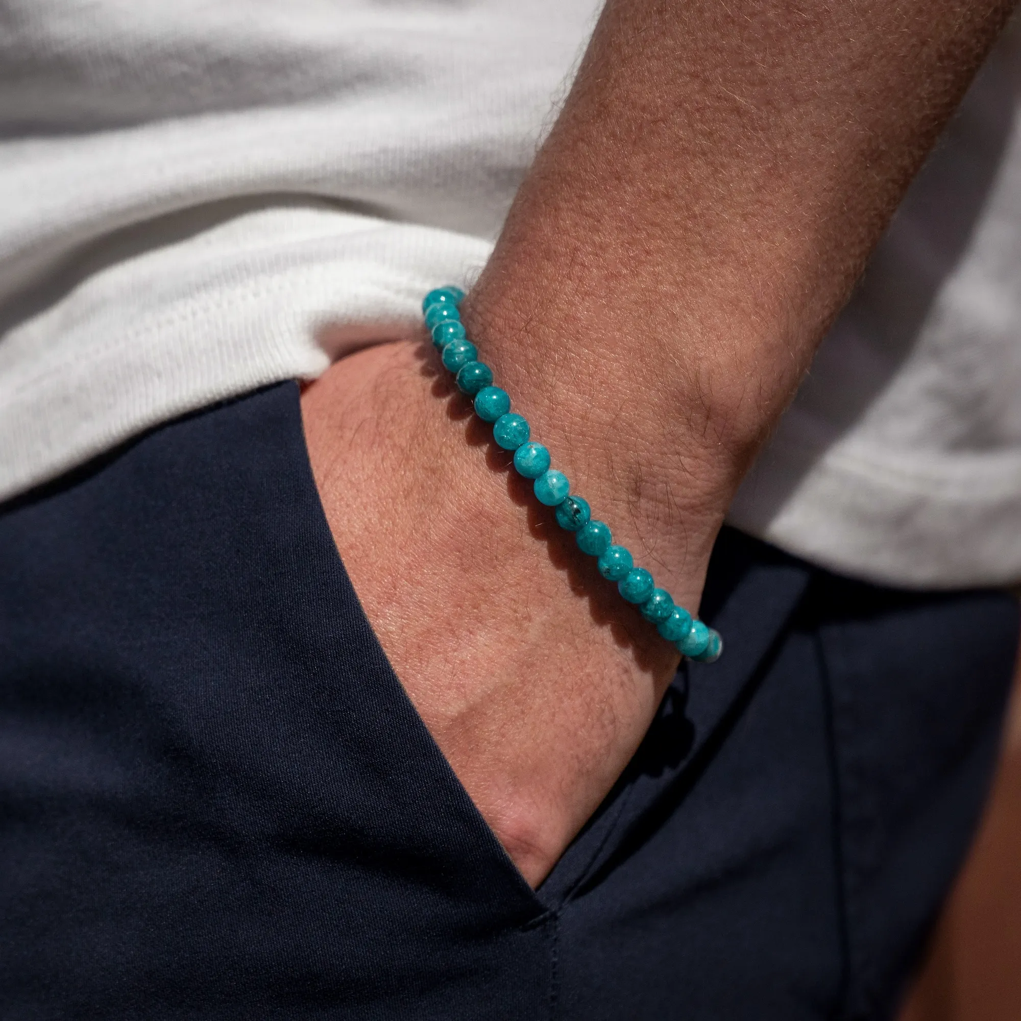 Birthstone Bracelet, 6MM - March - Image 4