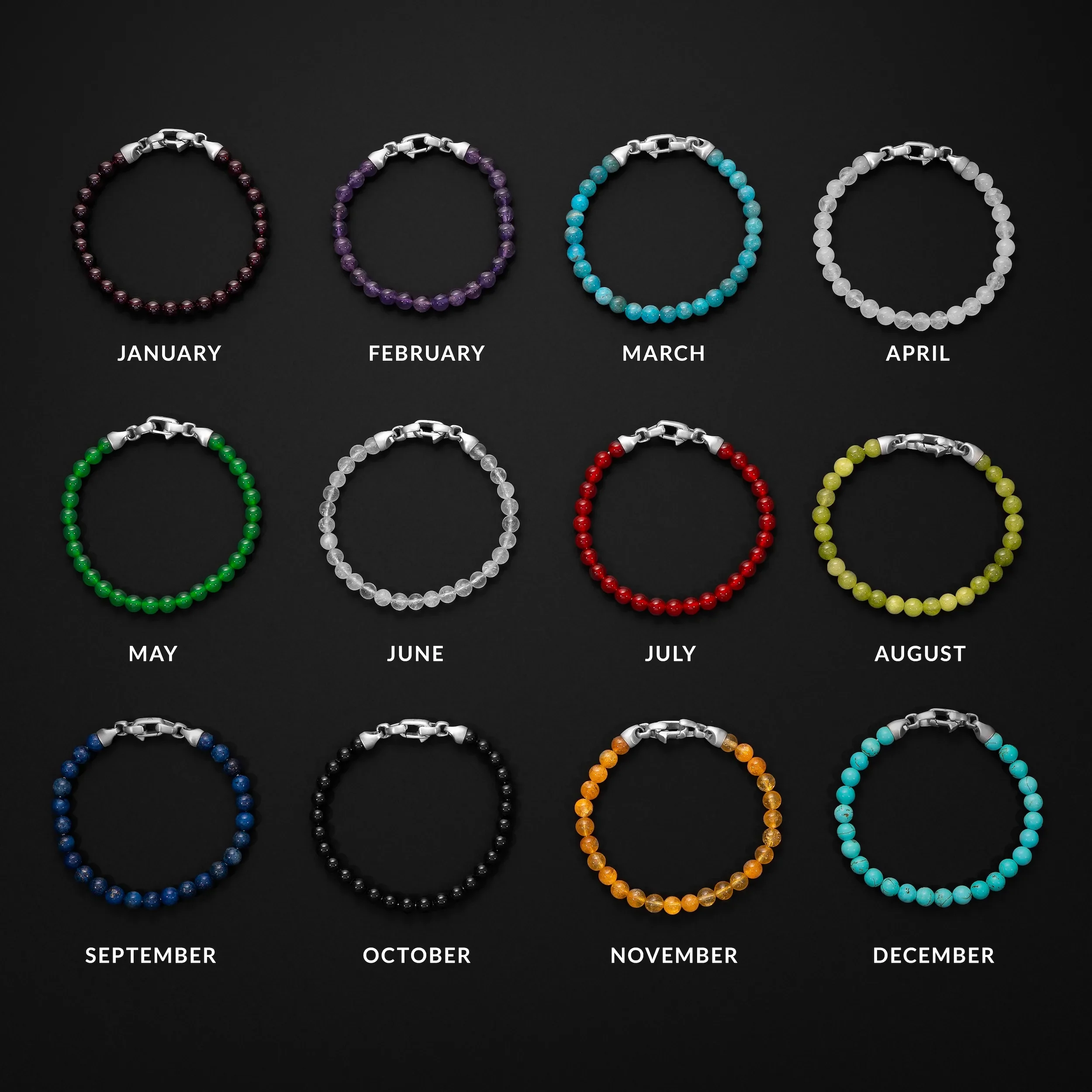 Birthstone Bracelet, 6MM - August - Image 5