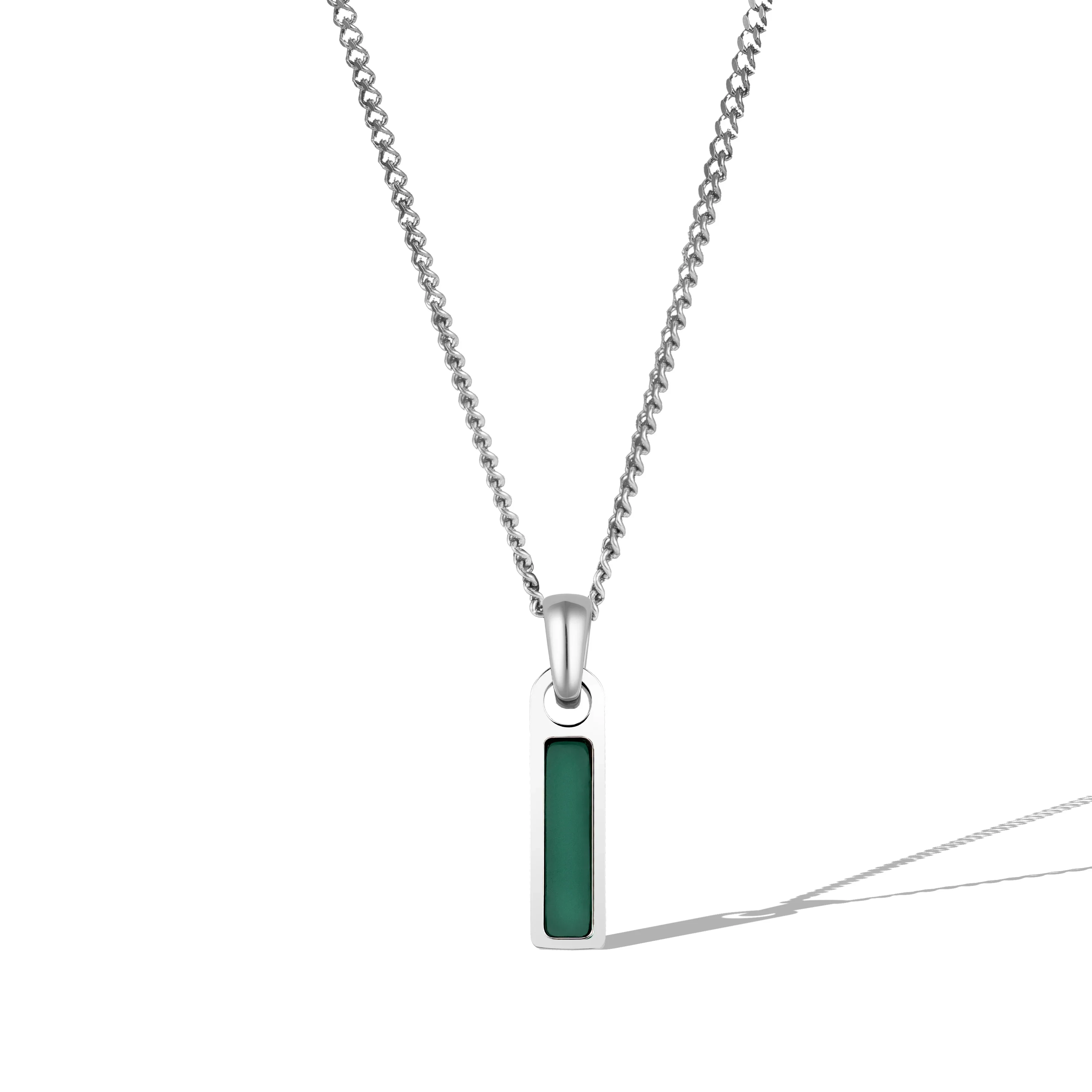 Birthstone Tag Necklace - Silver - Image 14