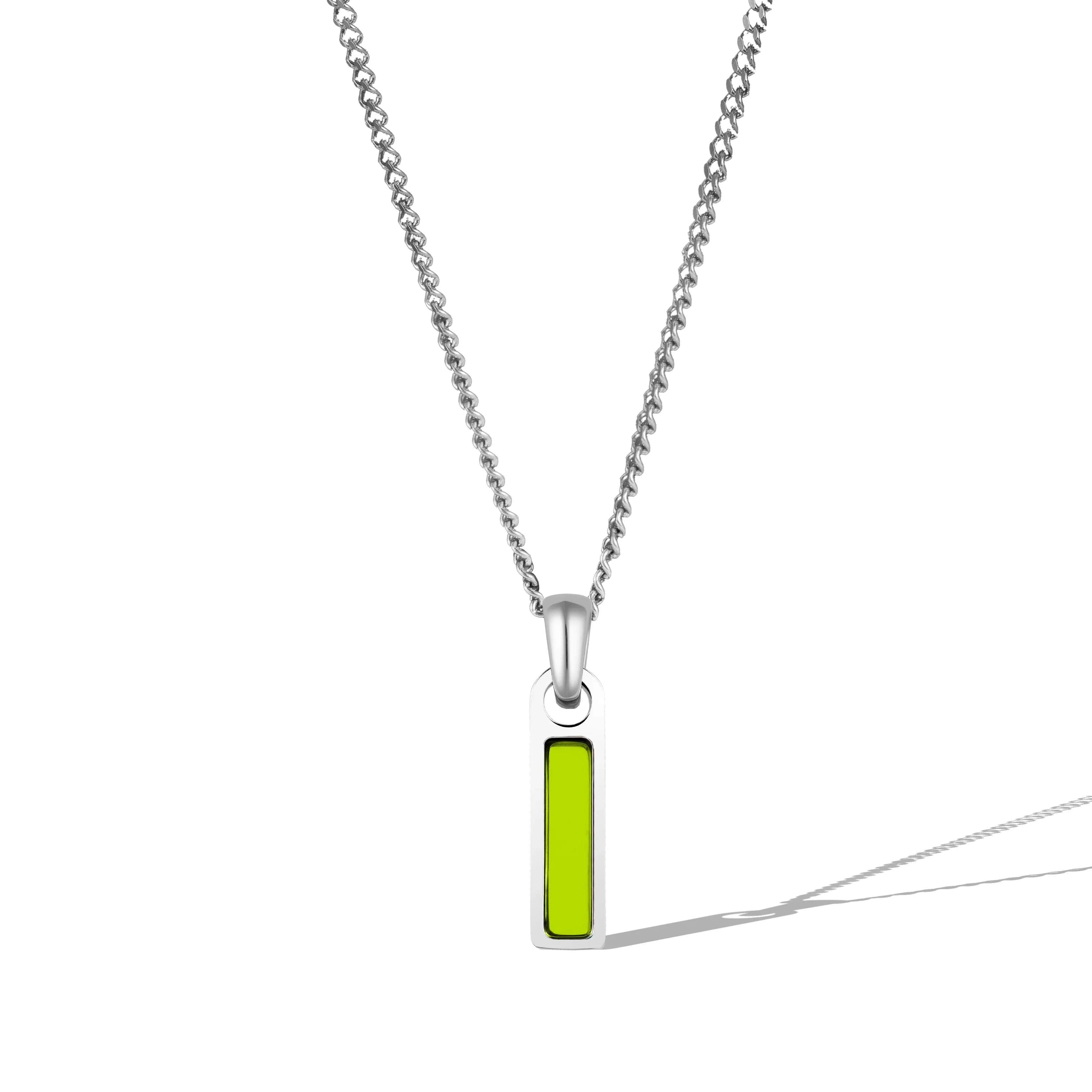Birthstone Tag Necklace - Silver - Image 17