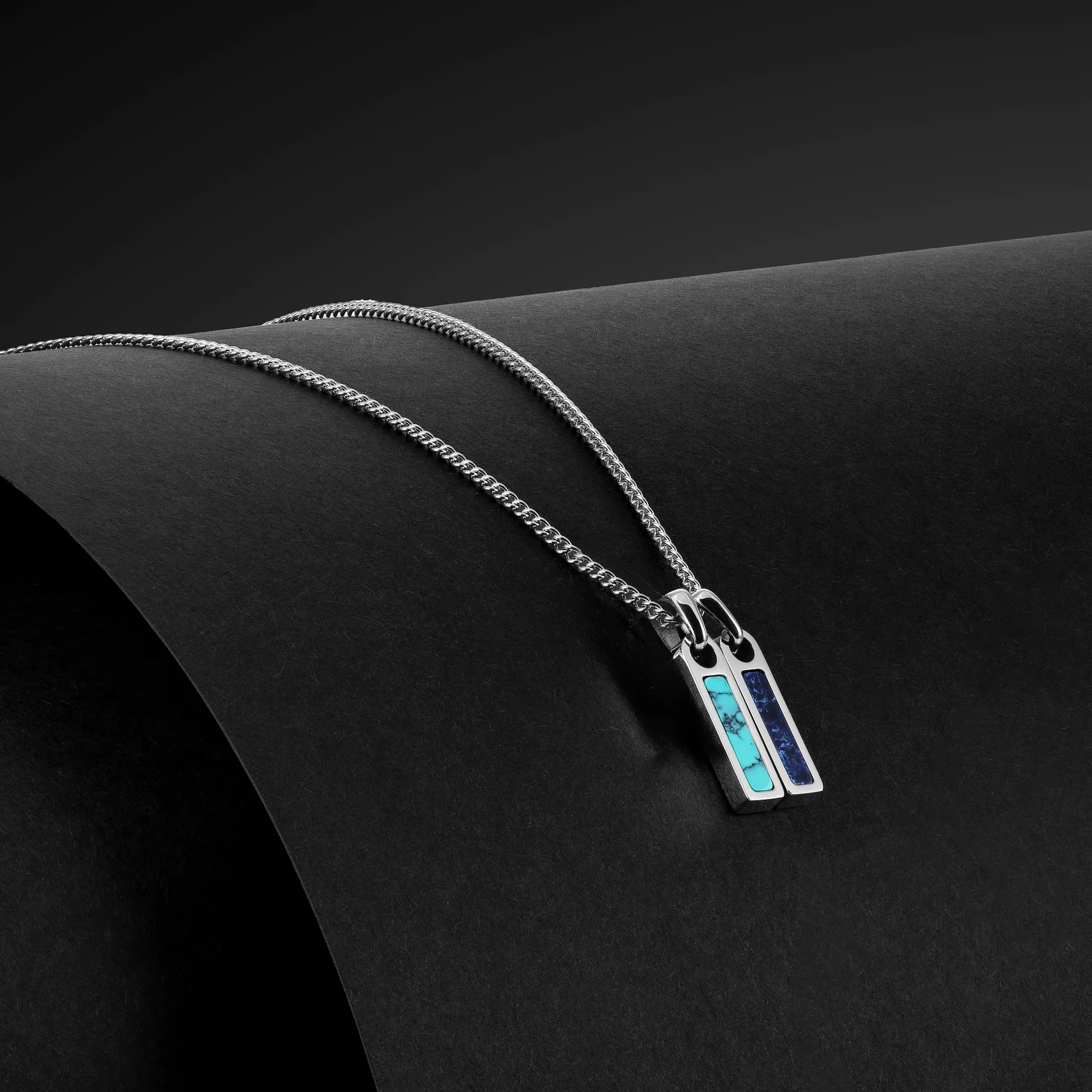 Birthstone Tag Necklace - Silver - Image 3