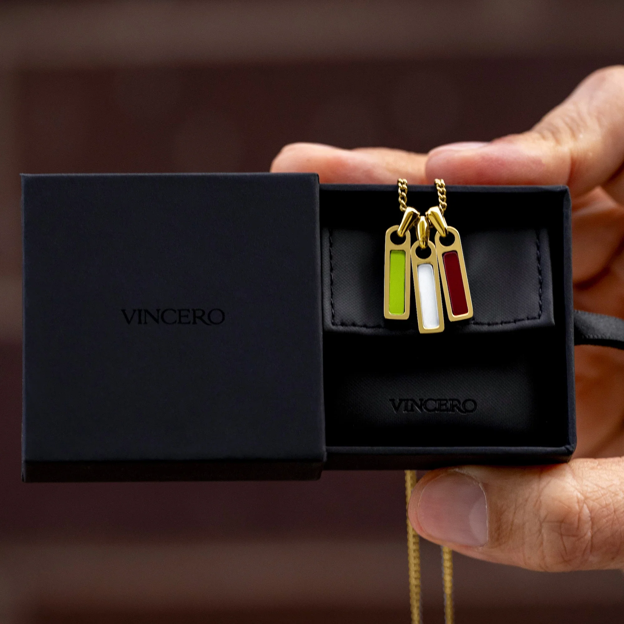 Birthstone Tag Pendant - 14K Gold - Image 4