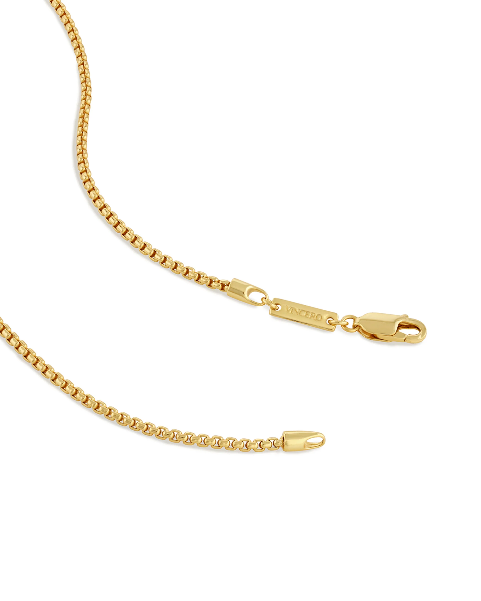 Box Chain Necklace, 2MM - 14K Gold - Image 4
