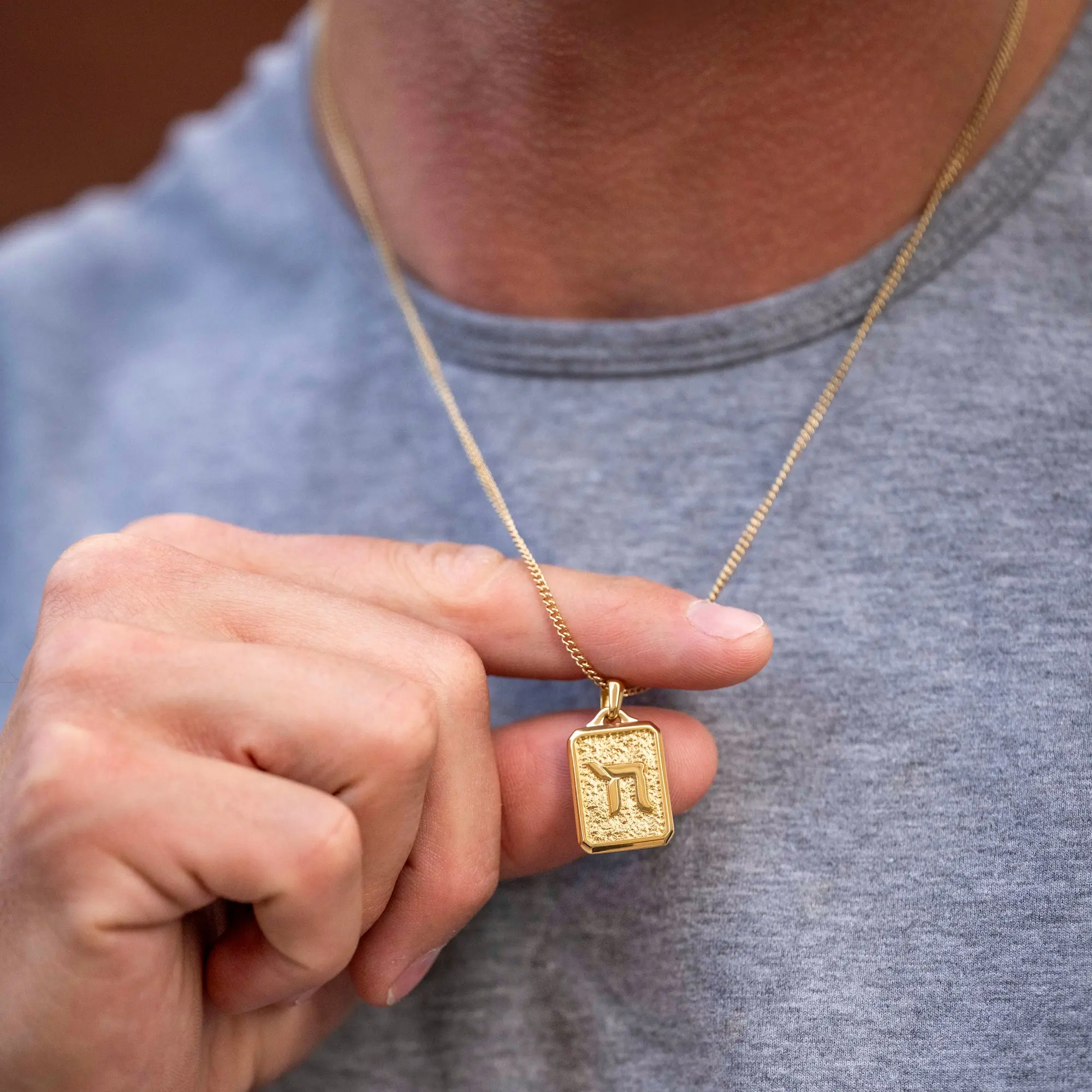 Chai Pendant - 14K Gold - Image 8