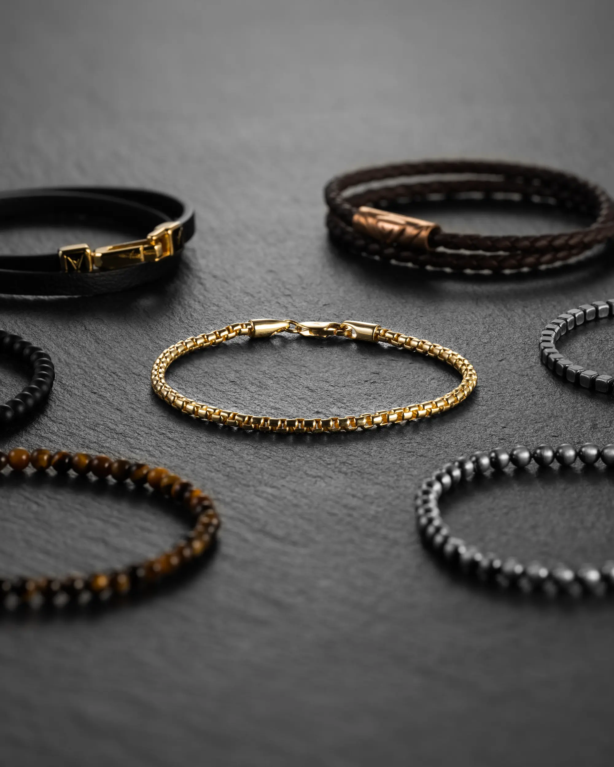 Chain Bracelet Set - Gold Set - Image 4