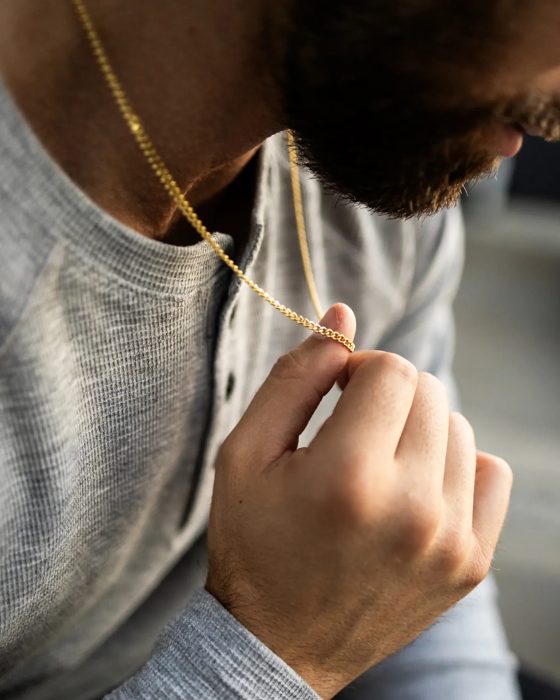 Chain Necklace Set - Gold - Image 2
