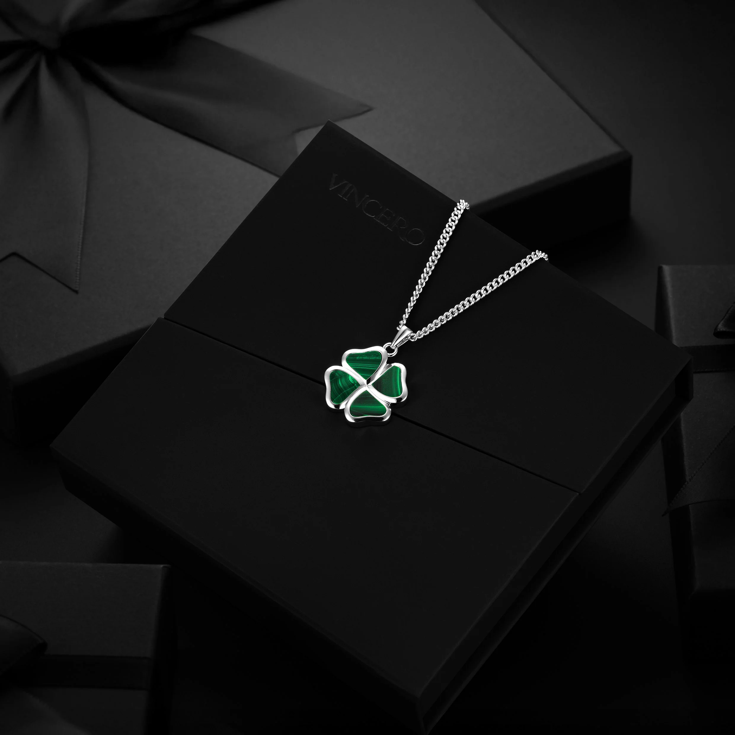 Clover Pendant - Malachite - Image 10