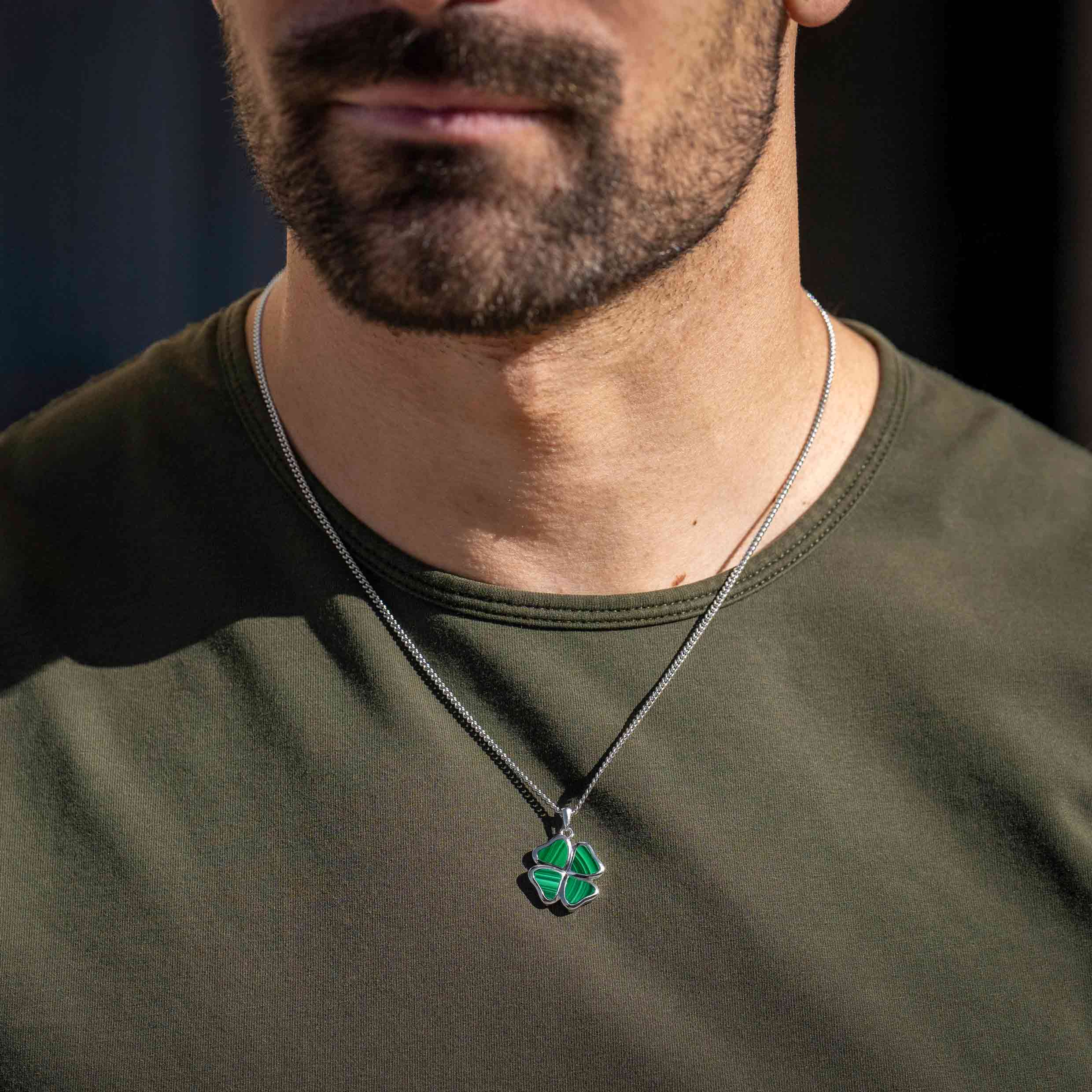 Clover Pendant - Malachite - Image 5