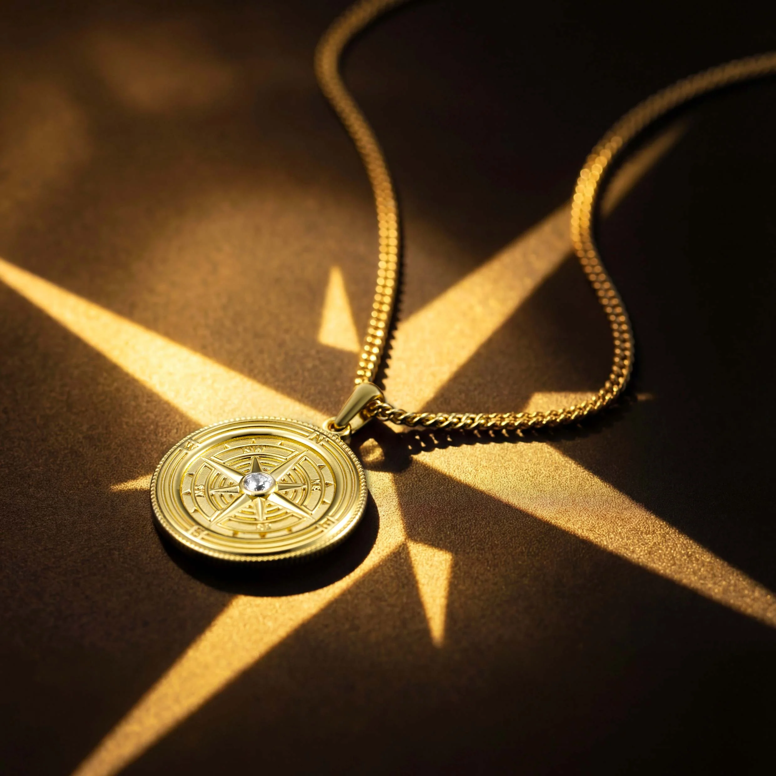 Compass Pendant - 14K Gold - Image 6