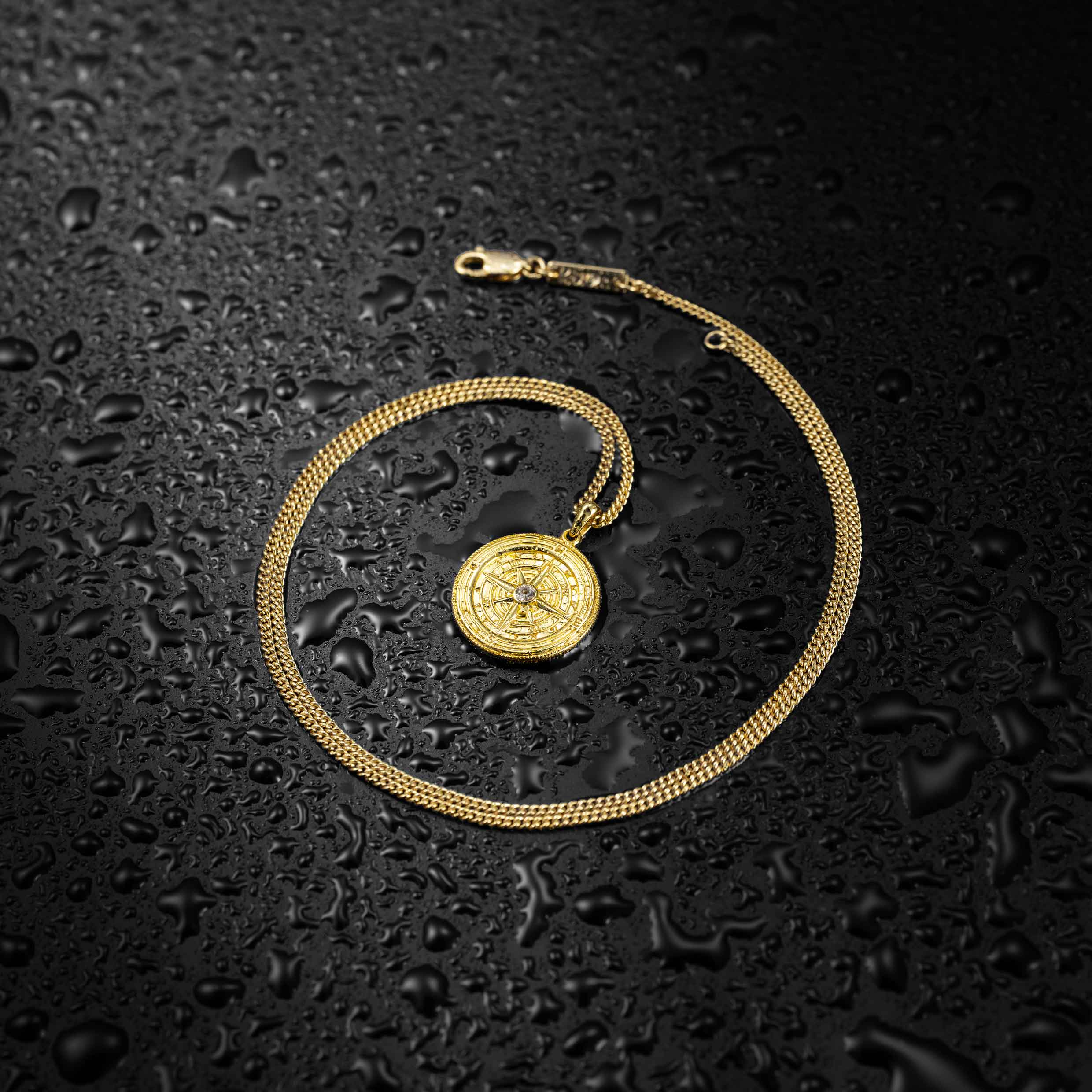 Compass Pendant - 14K Gold - Image 7