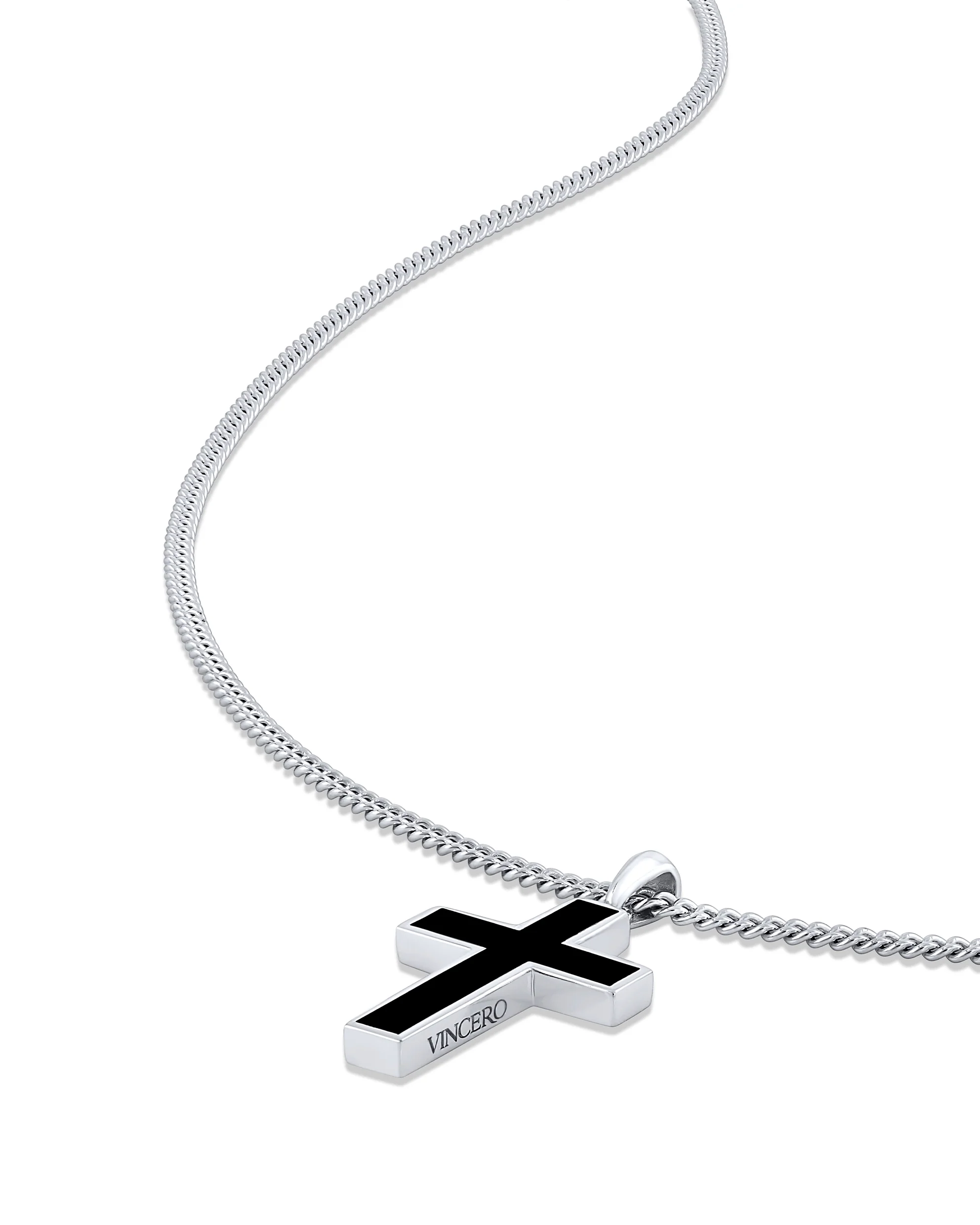 Stone Cross Pendant - Black Onyx - Image 10