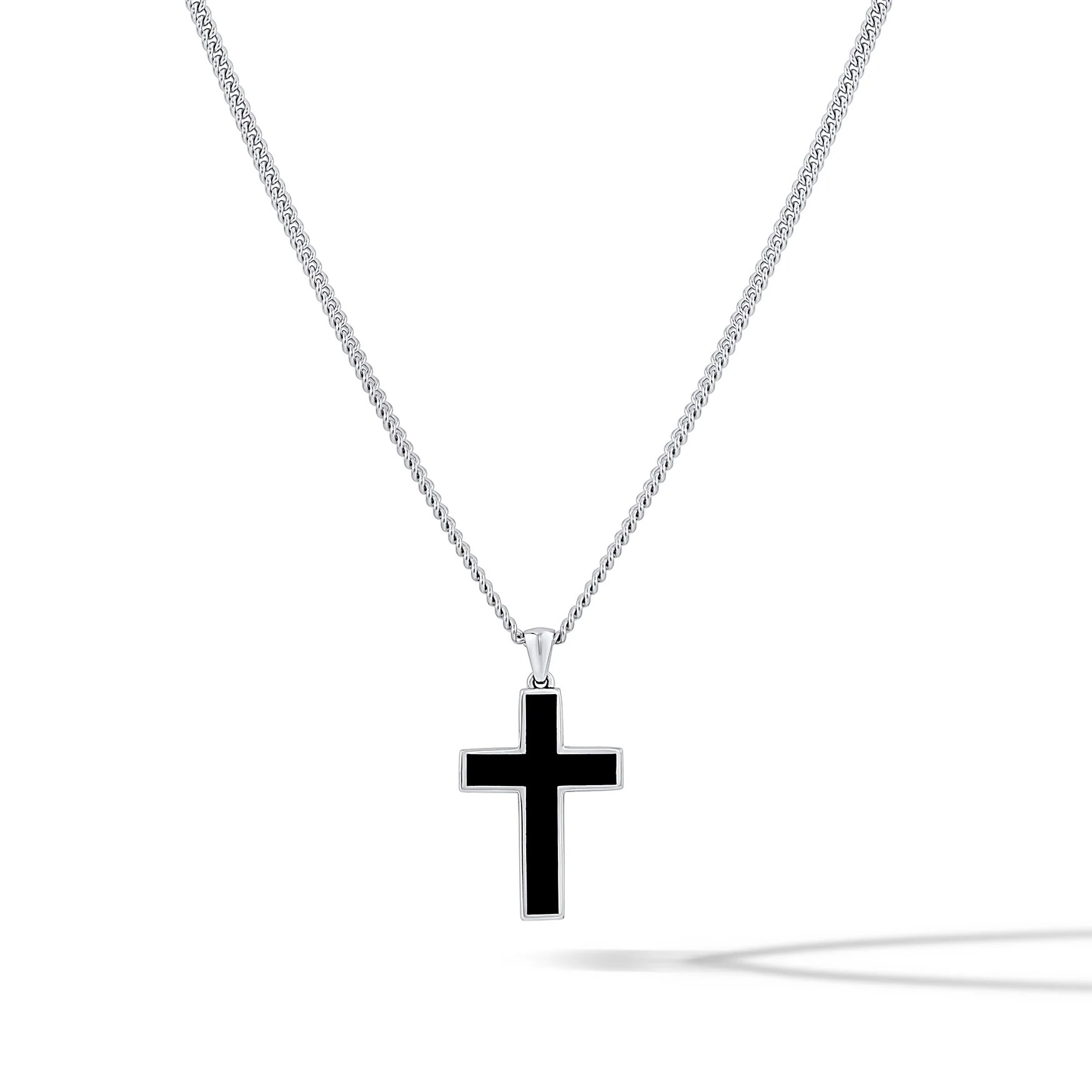 Stone Cross Pendant - Black Onyx - Image 12
