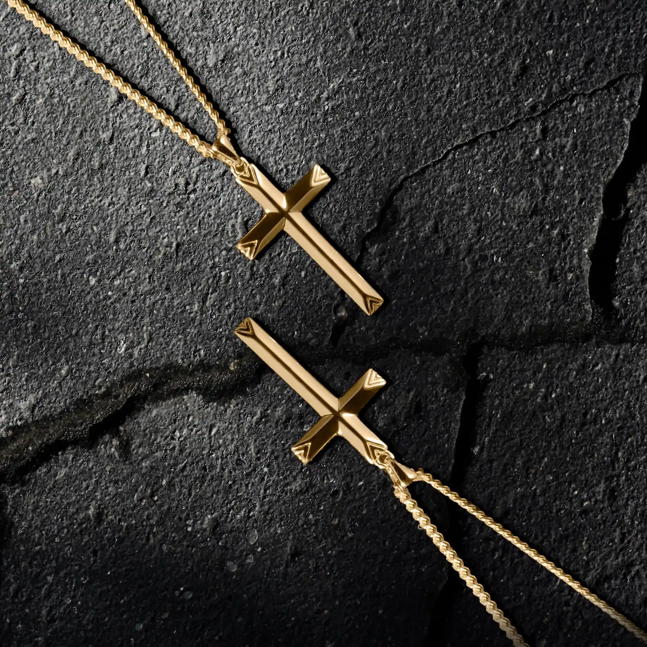 Cross Pendant - 14K Gold - Image 3
