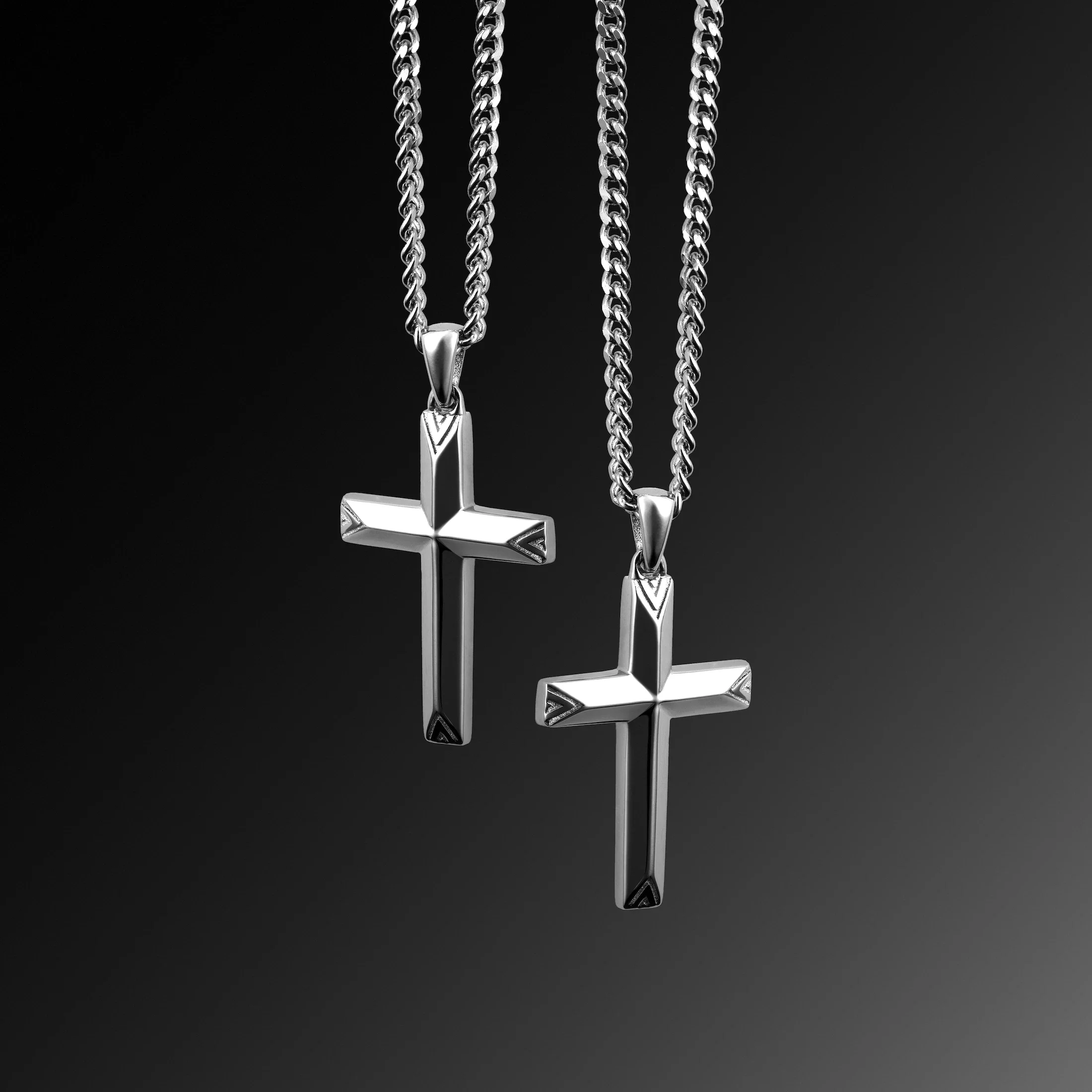 Cross Pendant - Silver - Image 2