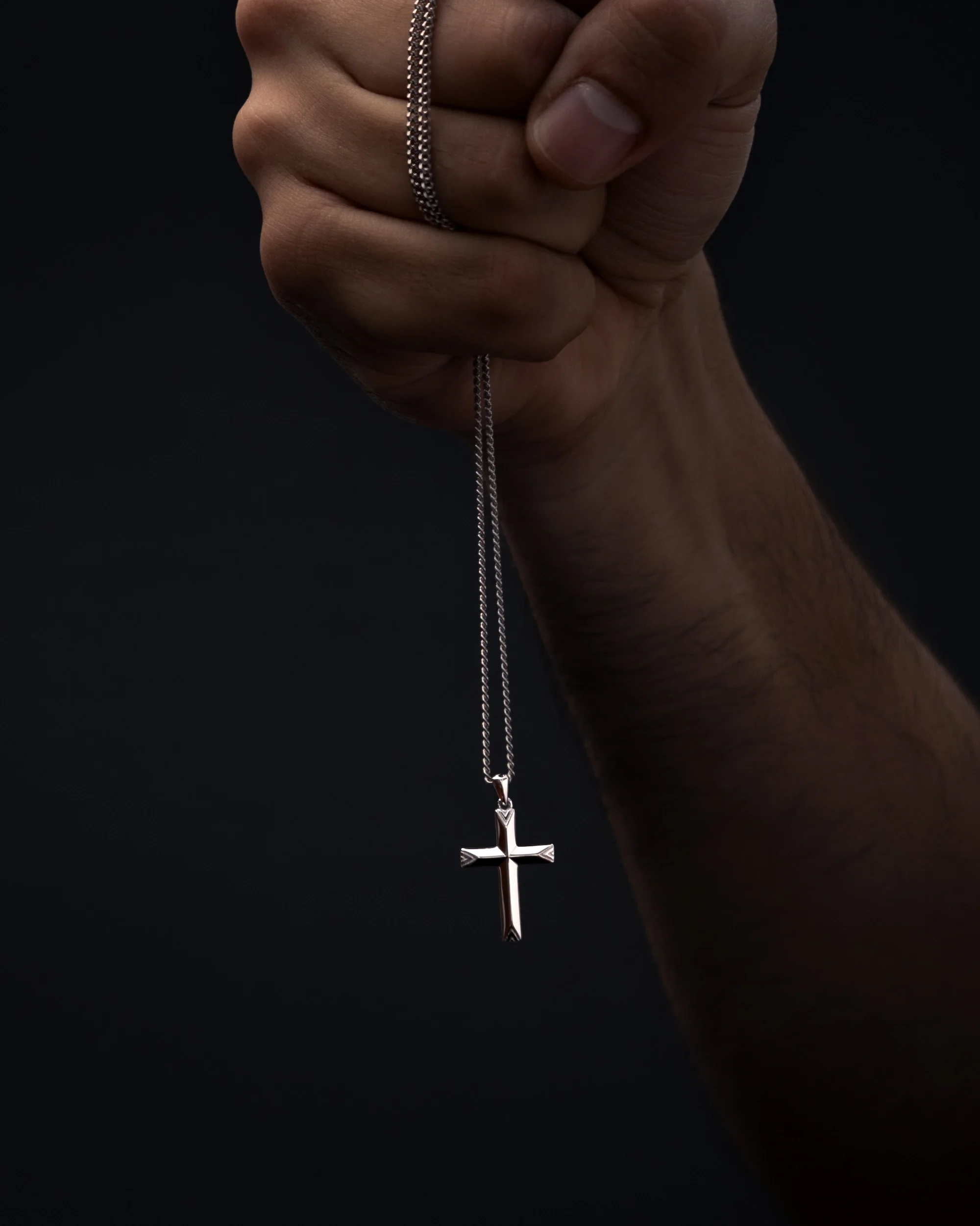 Cross Pendant - Silver - Image 3