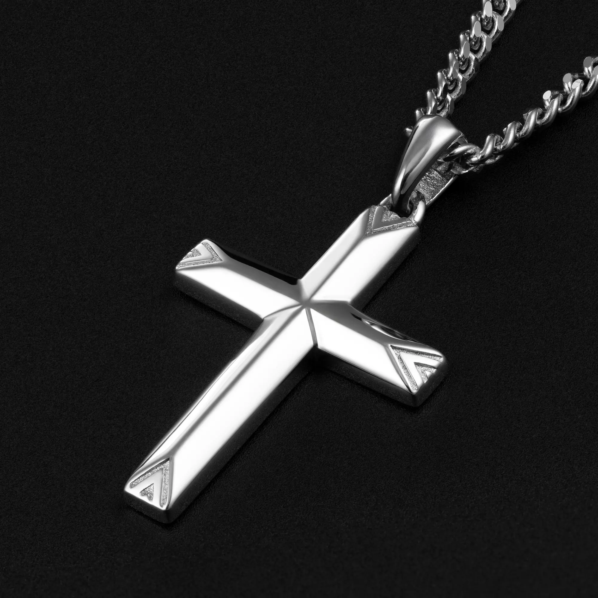 Cross Pendant - Silver - Image 6
