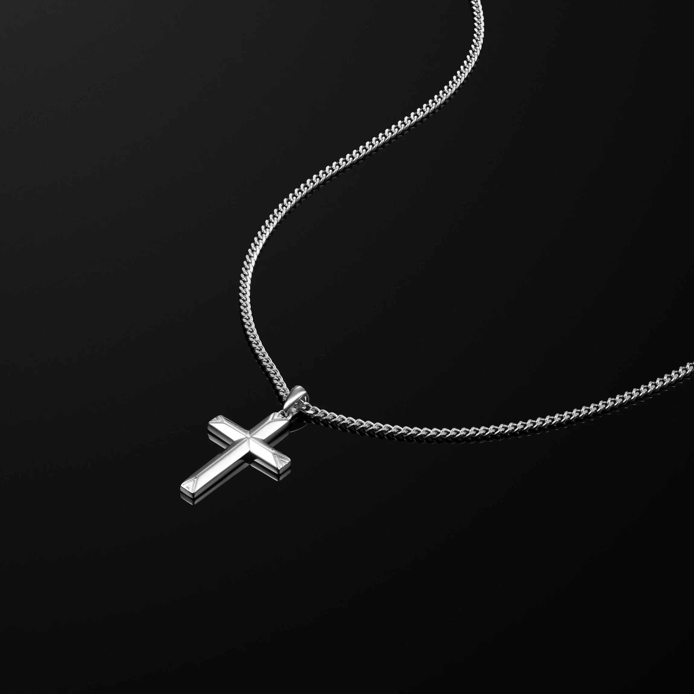 Cross Pendant - Silver - Image 7