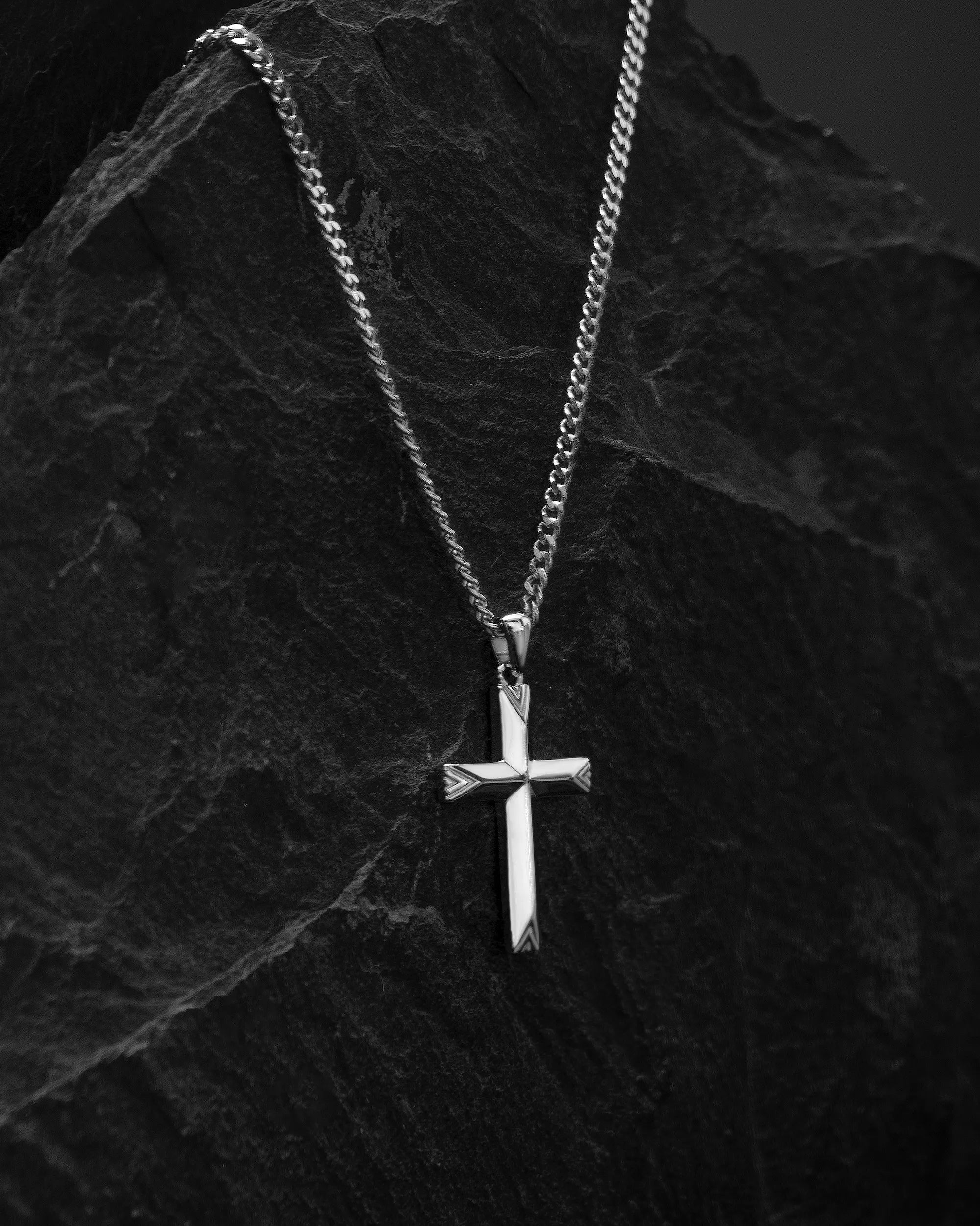 Cross Pendant - Silver - Image 9