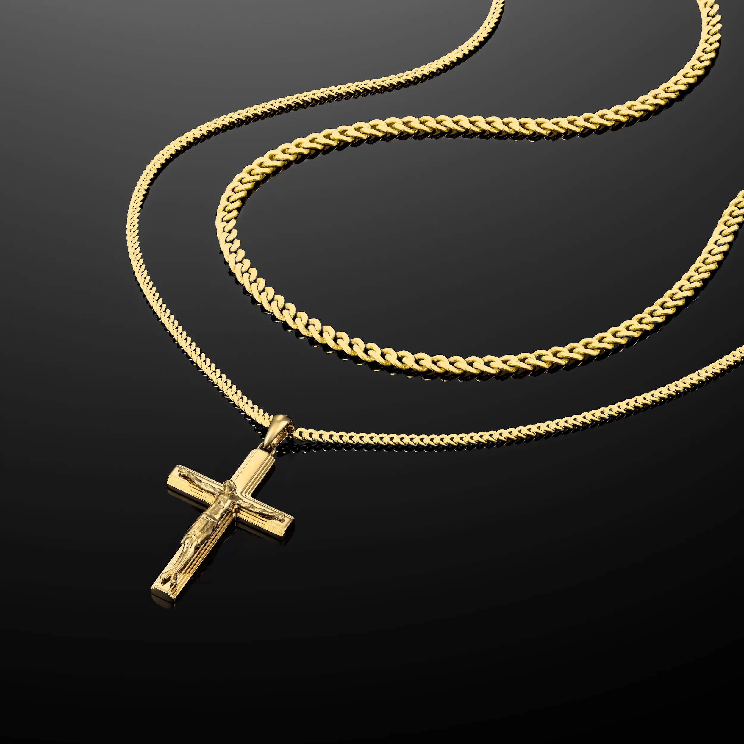 Crucifix Pendant - 14K Gold - Image 5