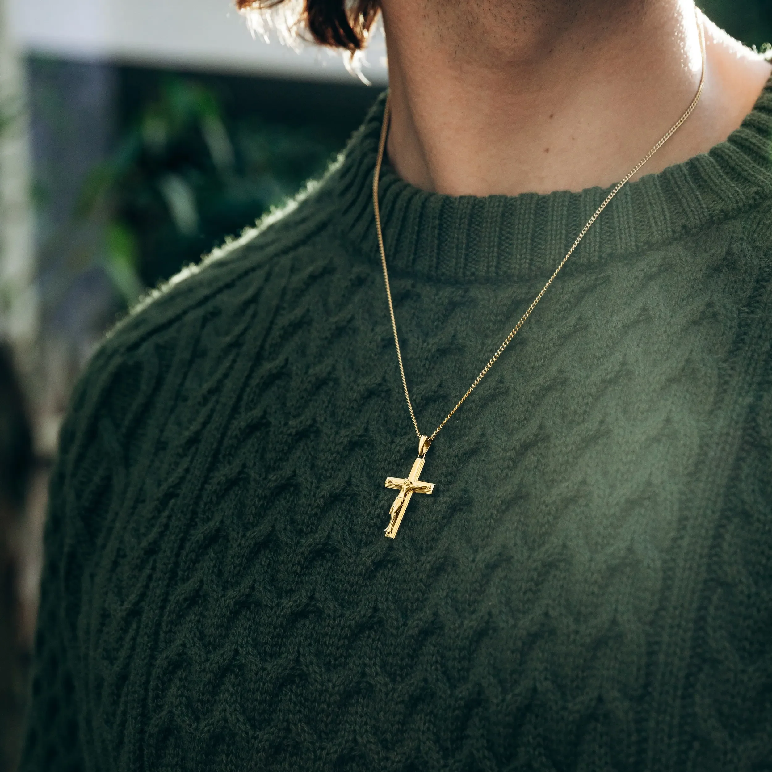 Crucifix Pendant - 14K Gold - Image 8