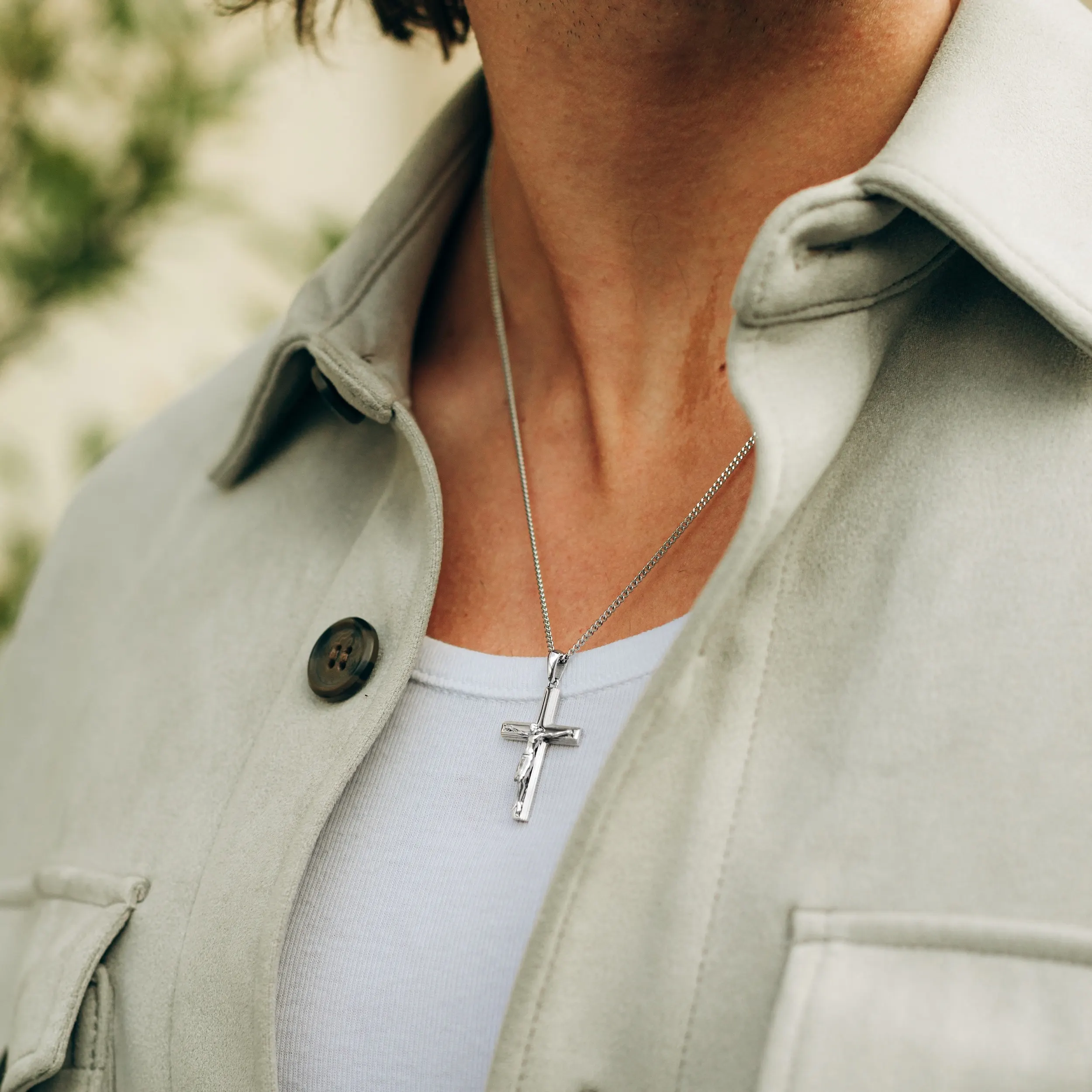 Crucifix Pendant - Silver - Image 6