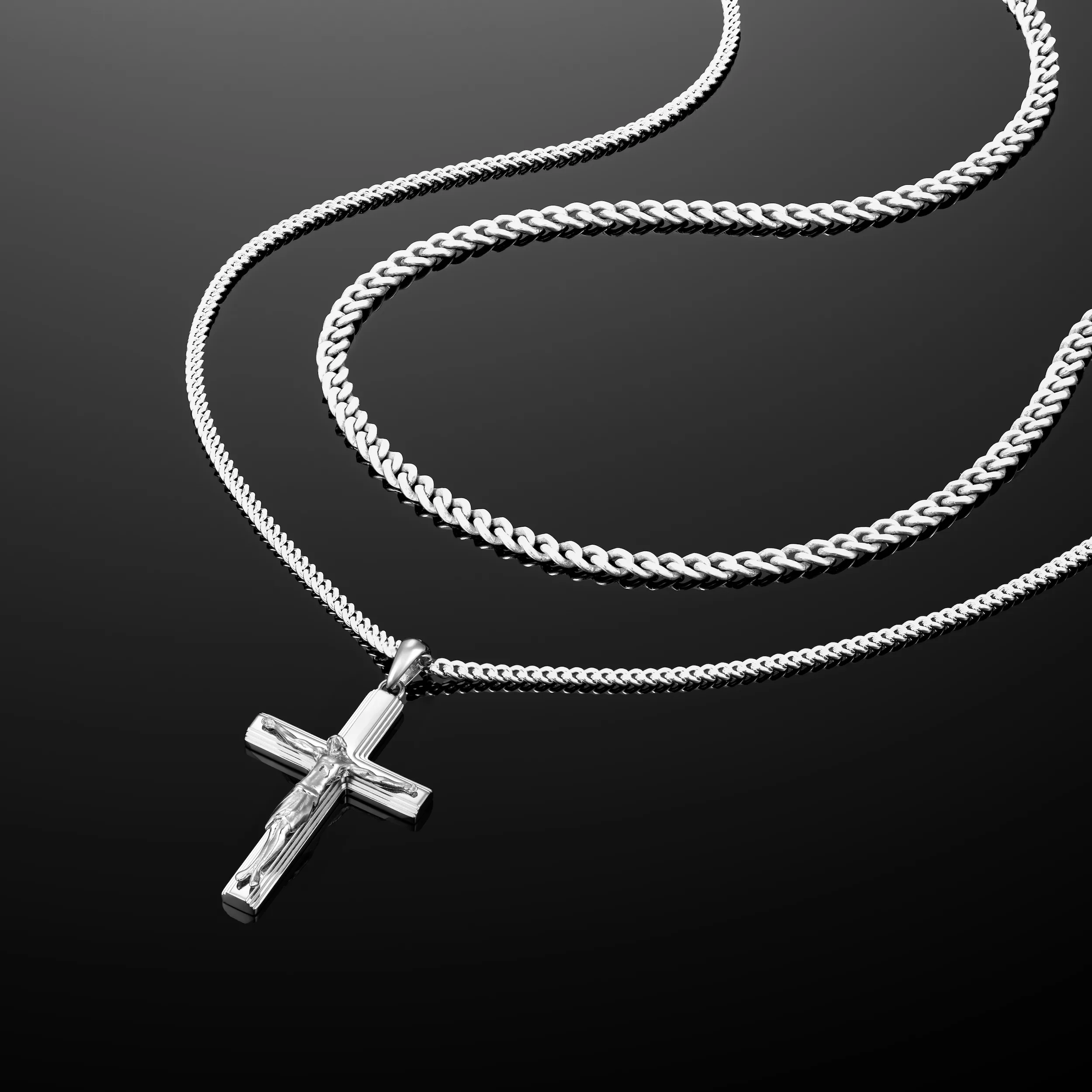 Crucifix Pendant - Silver - Image 7