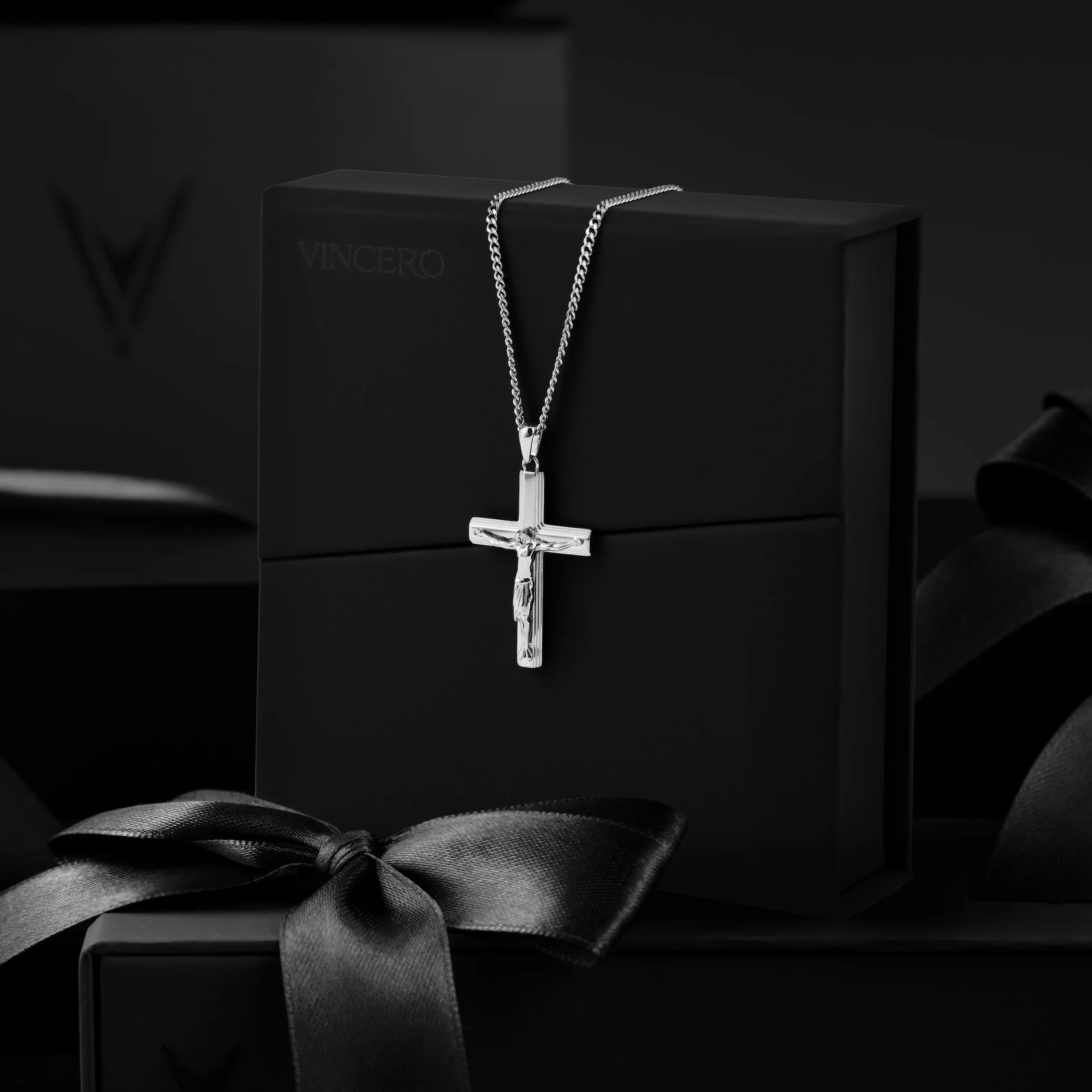 Crucifix Pendant - Silver Set - Image 4