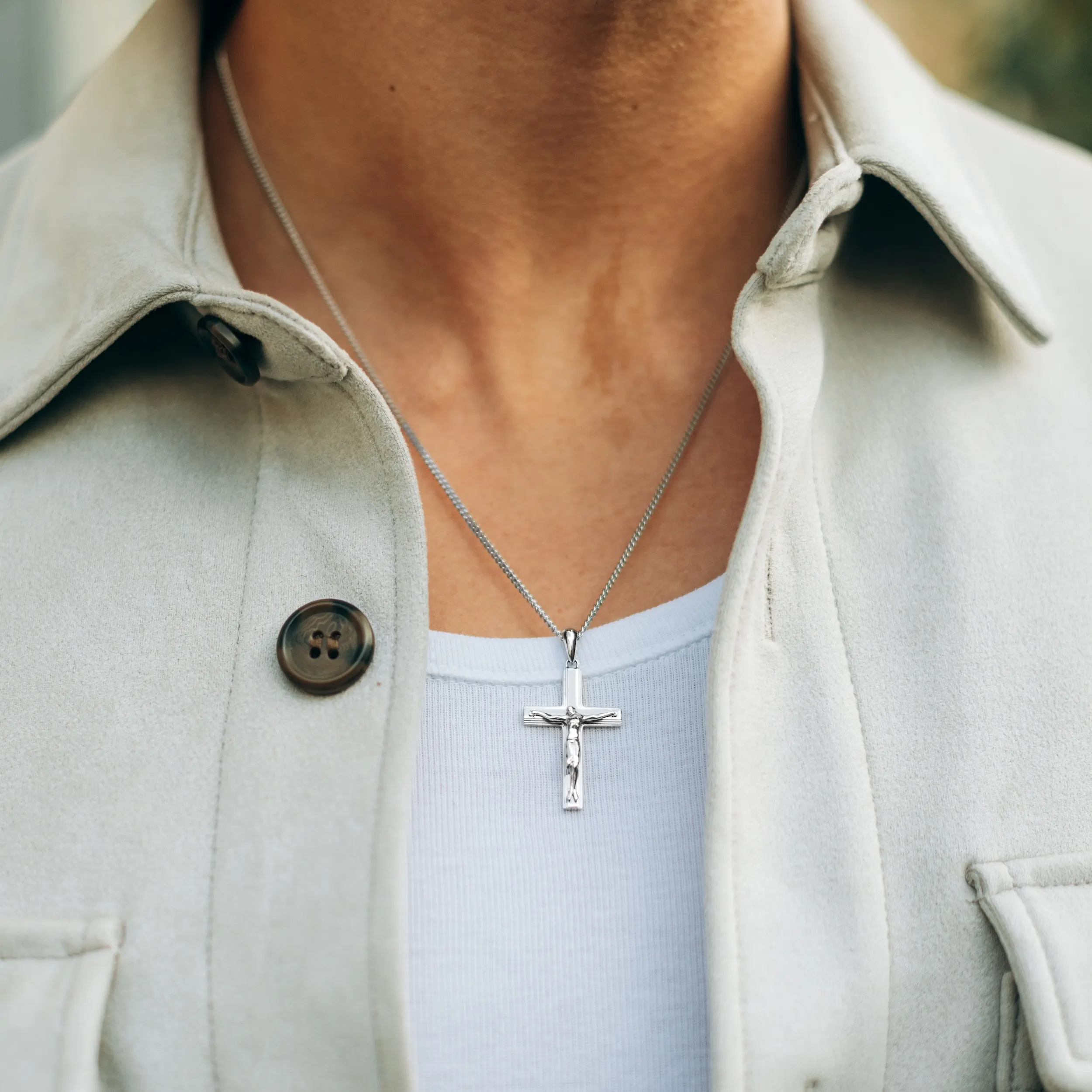 Crucifix Pendant - Silver Set - Image 5