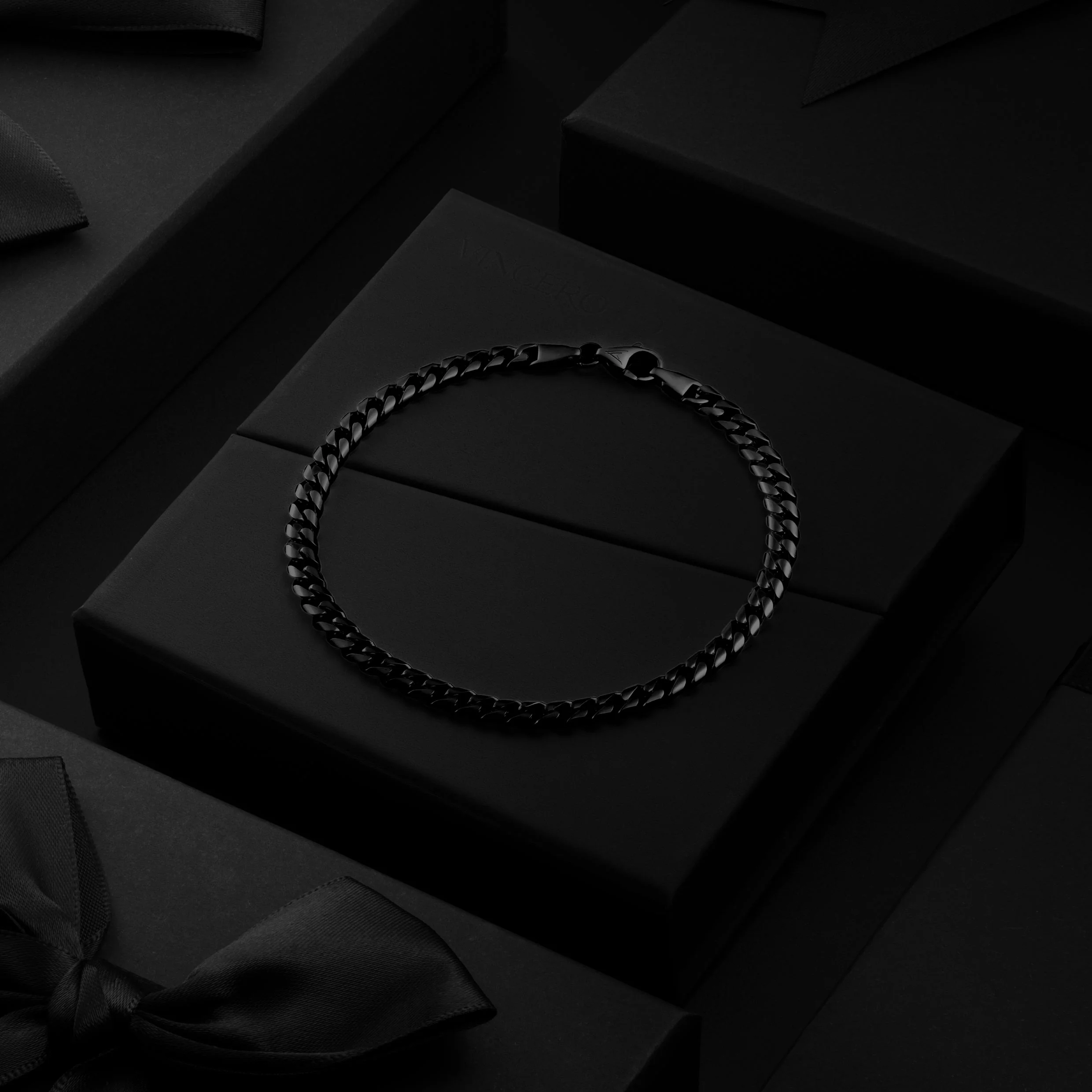 Cuban Chain Bracelet, 5MM - Stealth - Image 4