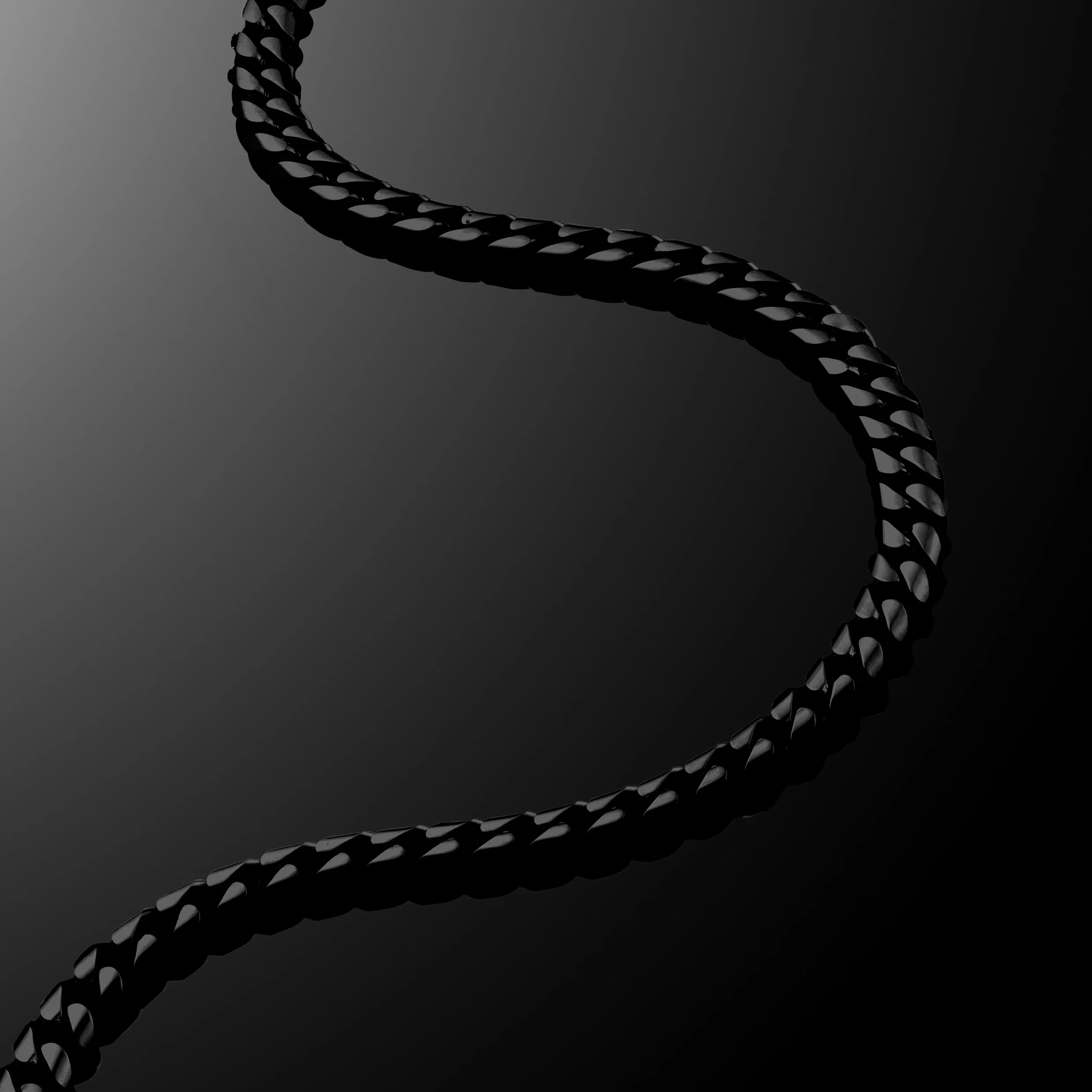 Cuban Chain Bracelet, 5MM - Stealth - Image 5