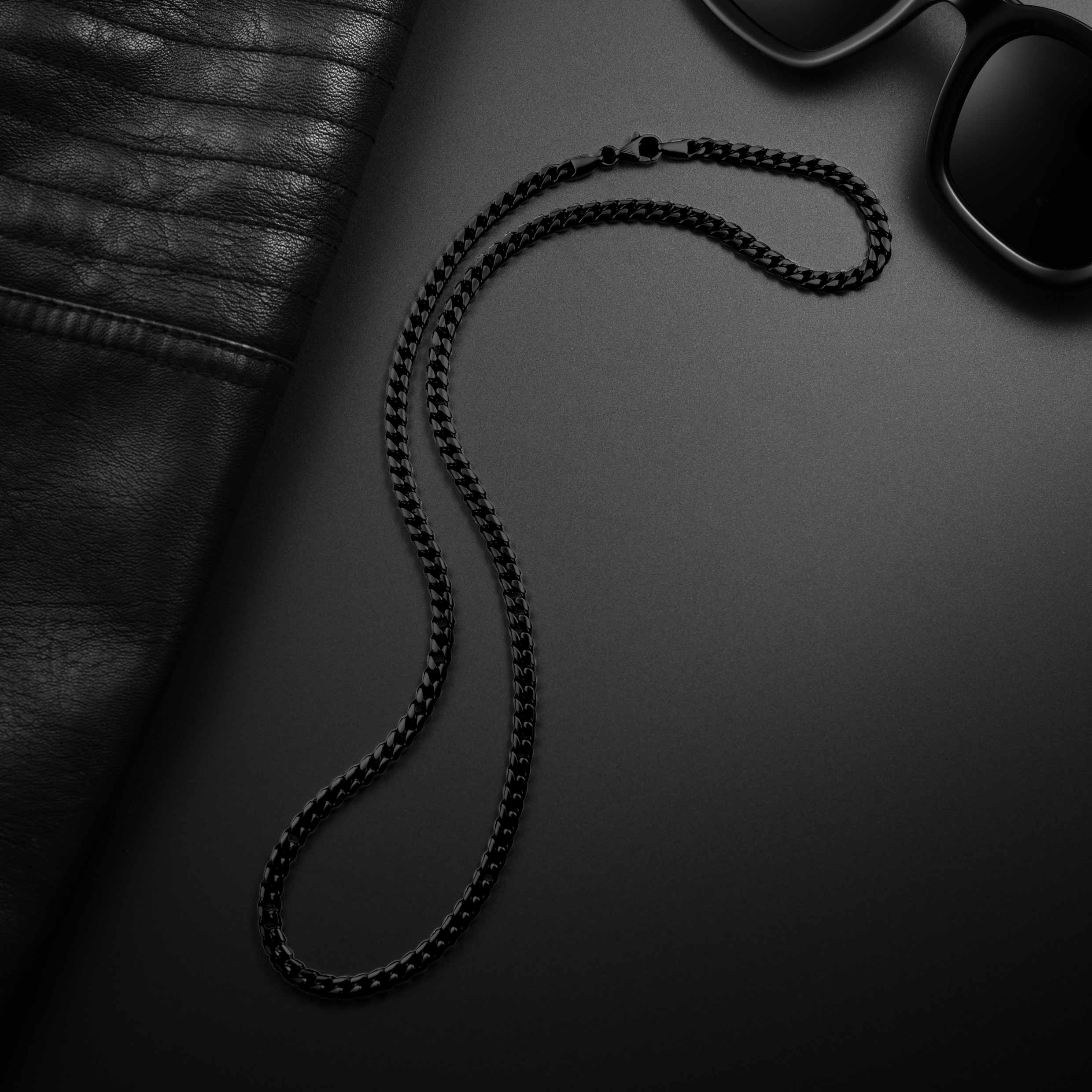 Cuban Chain Necklace, 5MM - Stealth - Image 2