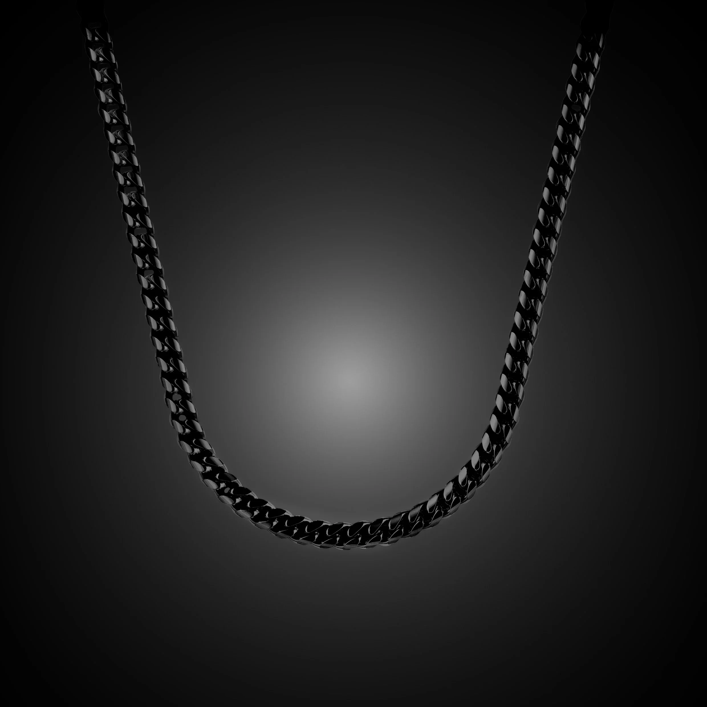 Cuban Chain Necklace, 5MM - Stealth - Image 6
