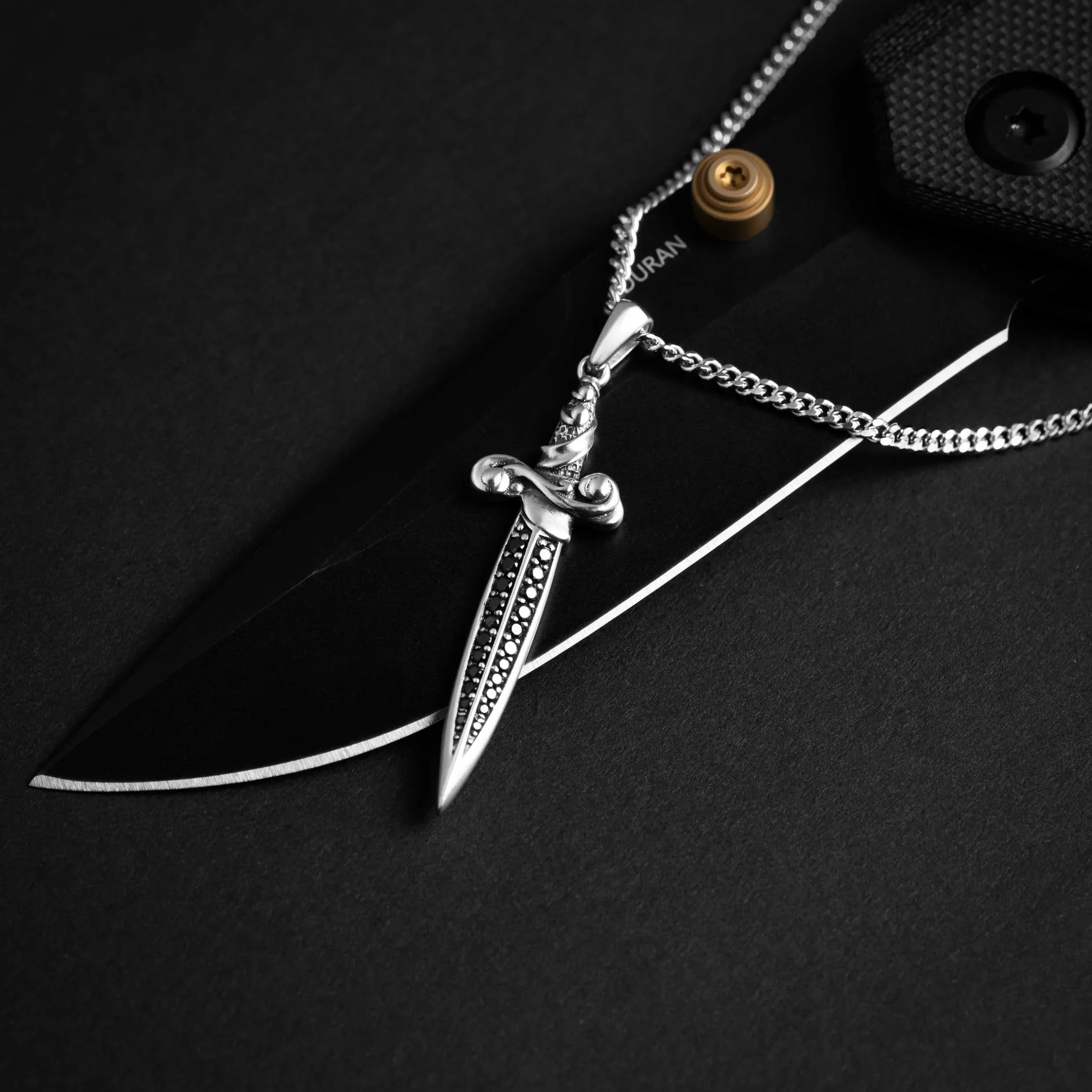 Dagger Pendant - Black Onyx - Image 10