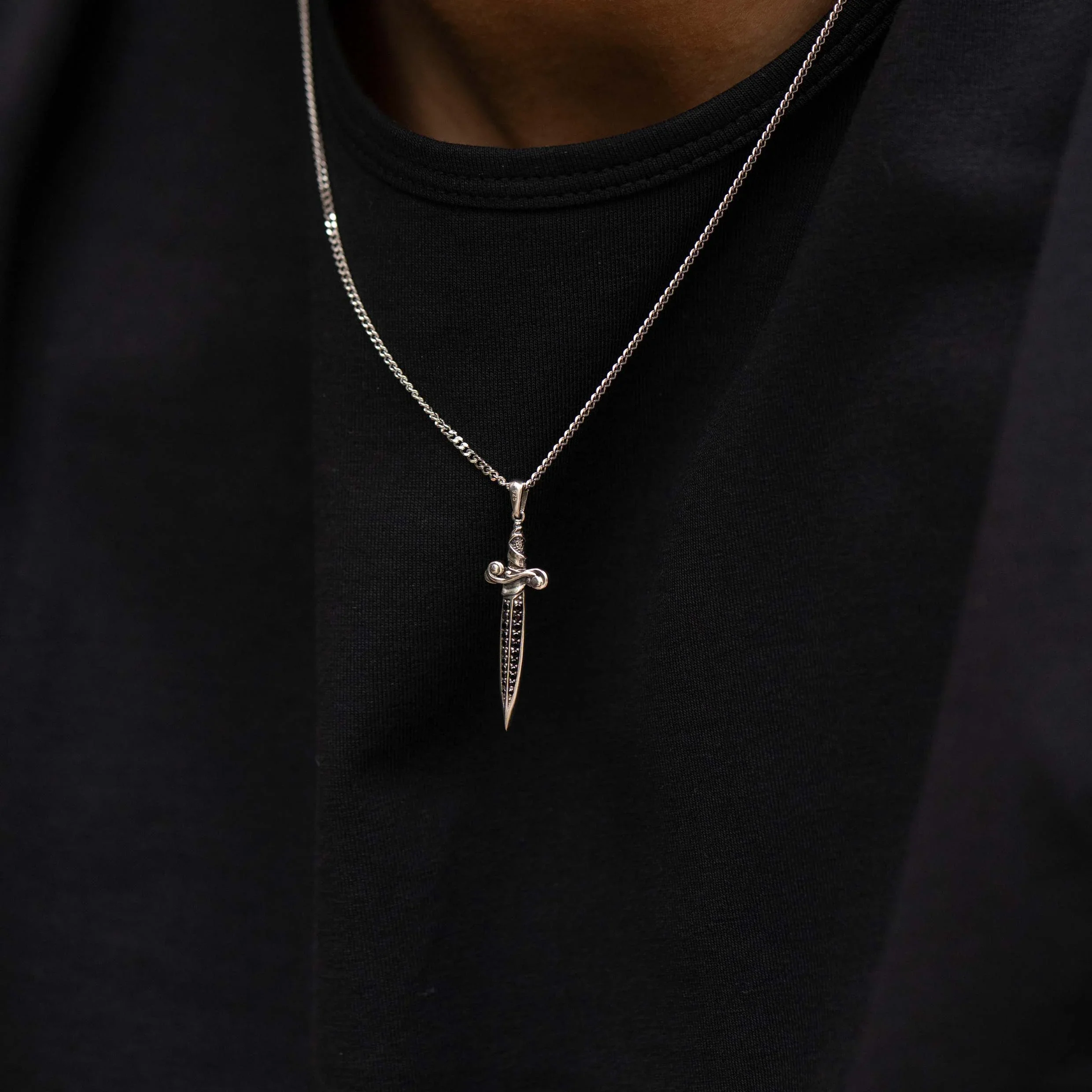 Dagger Pendant - Black Onyx - Image 11