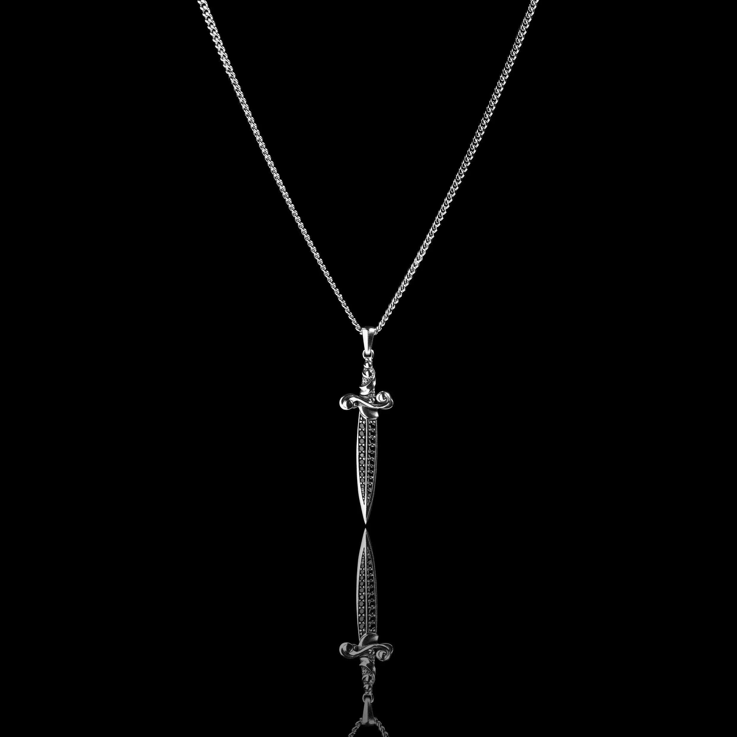 Dagger Pendant - Black Onyx - Image 3