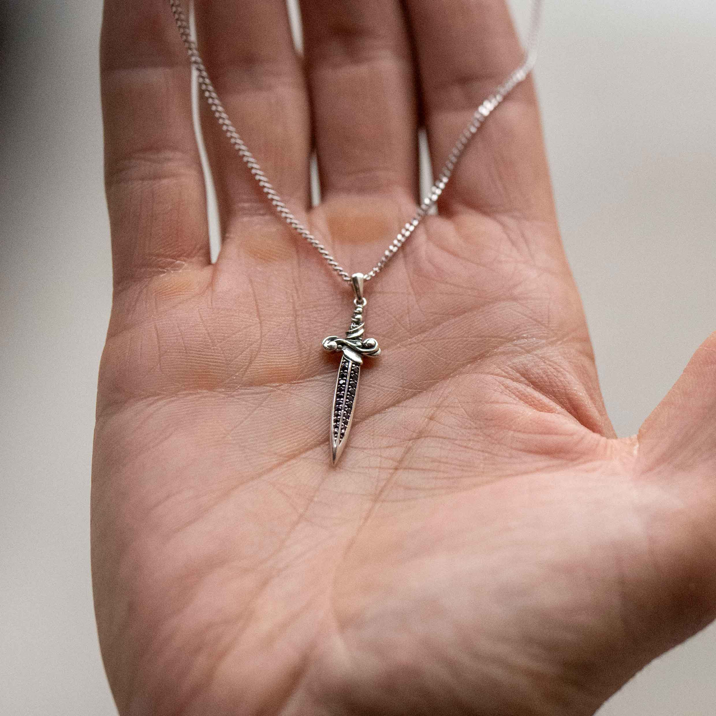 Dagger Pendant - Black Onyx - Image 9
