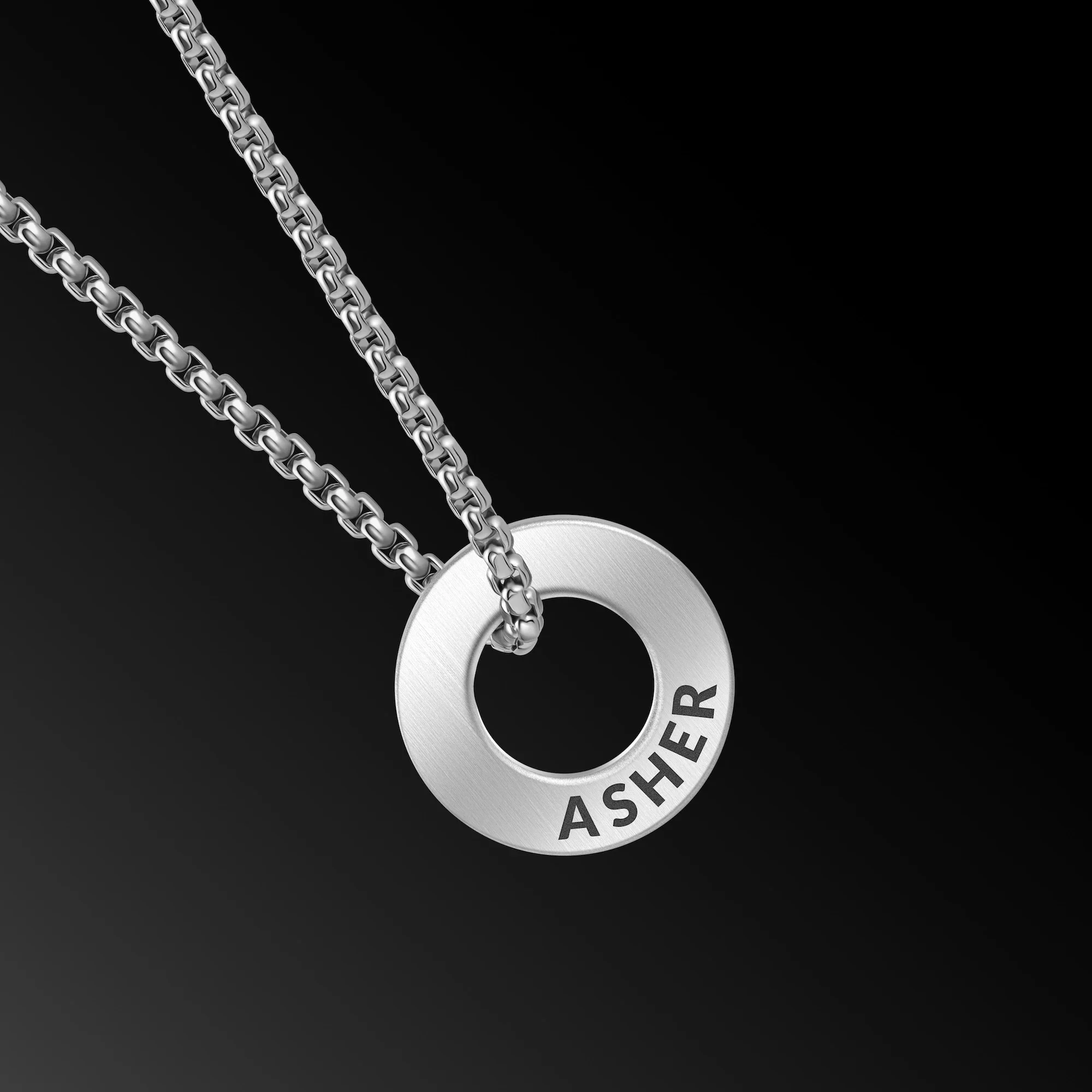 Family Rings Necklace - Silver - Image 10