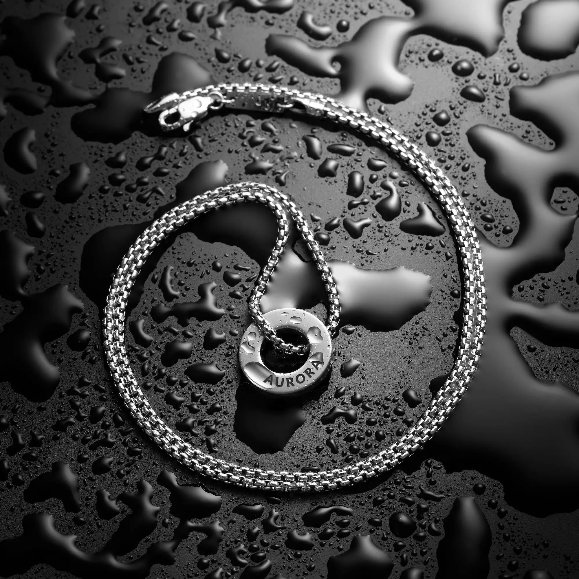 Family Rings Necklace - Silver - Image 2