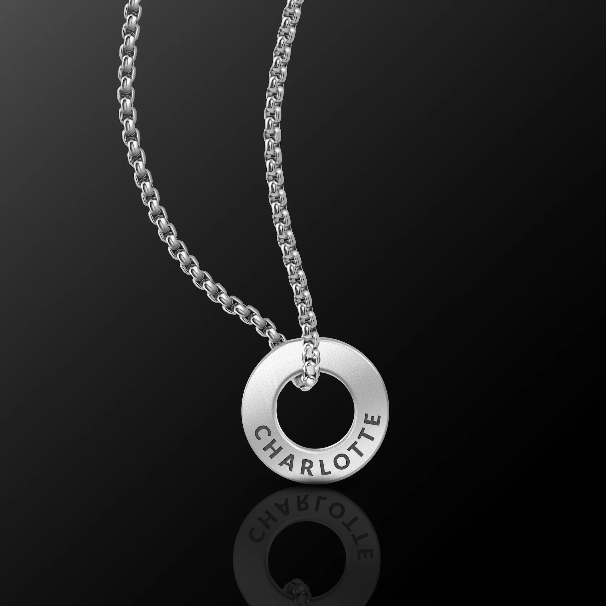 Family Rings Necklace - Silver - Image 9