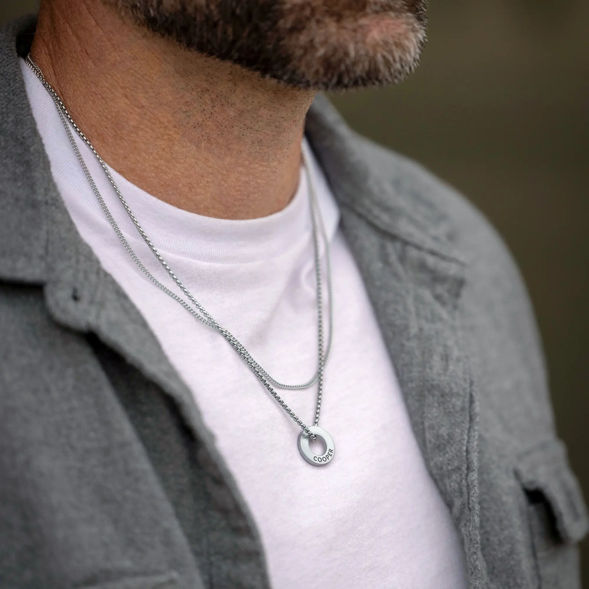 Family Rings Necklace - Silver - Image 6